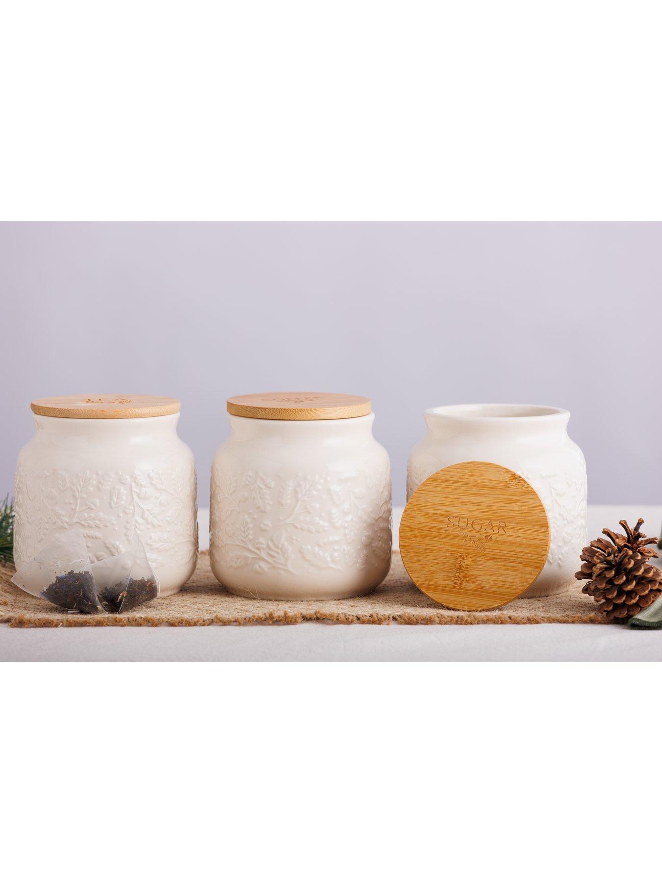 Image 4 of 5 of Price & Kensington Acorn Set Tea, Coffee, Sugar Storage Jars