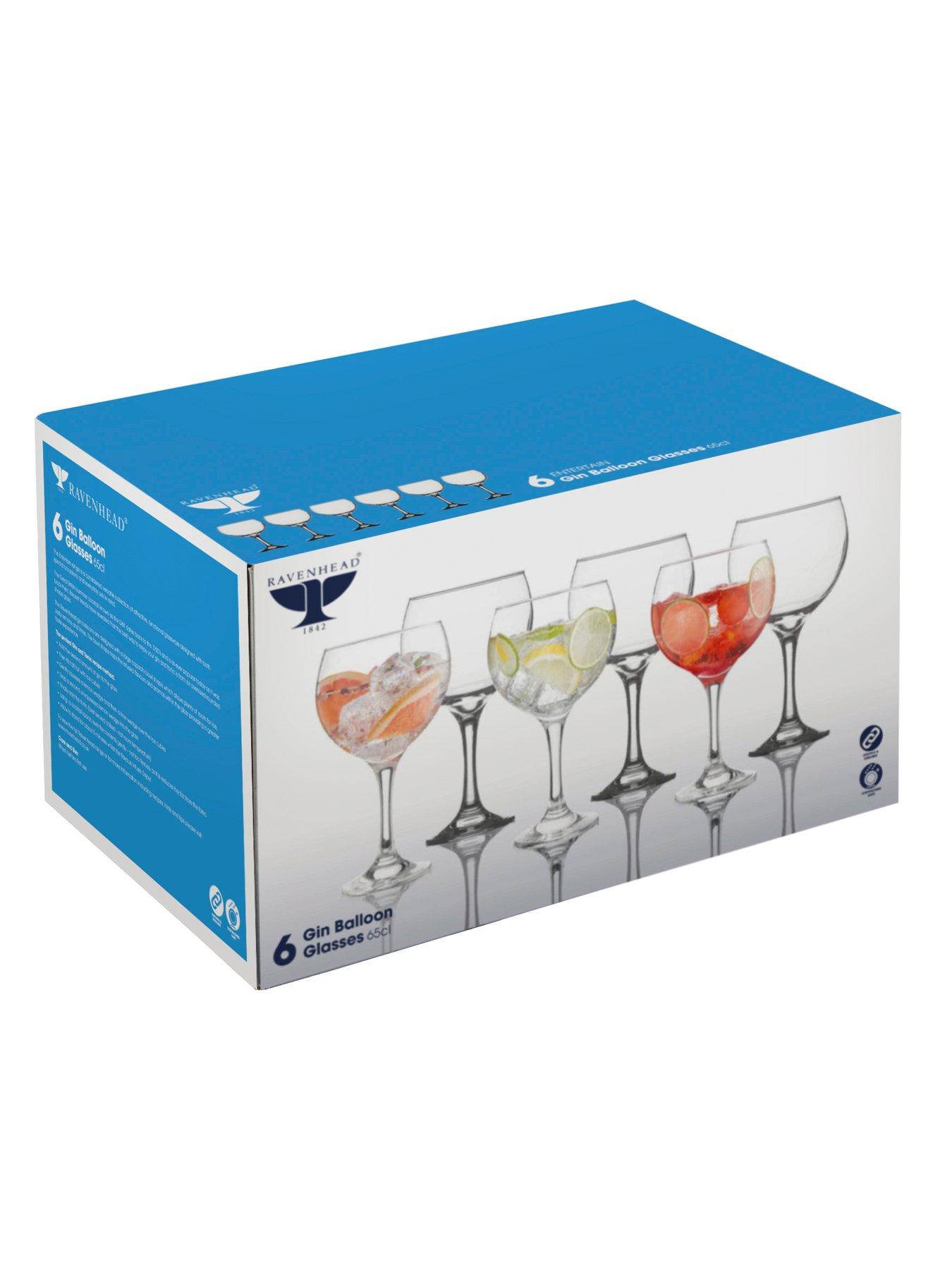 Image 3 of 6 of Ravenhead Entertain Set Of 6 Gin Balloon Glasses