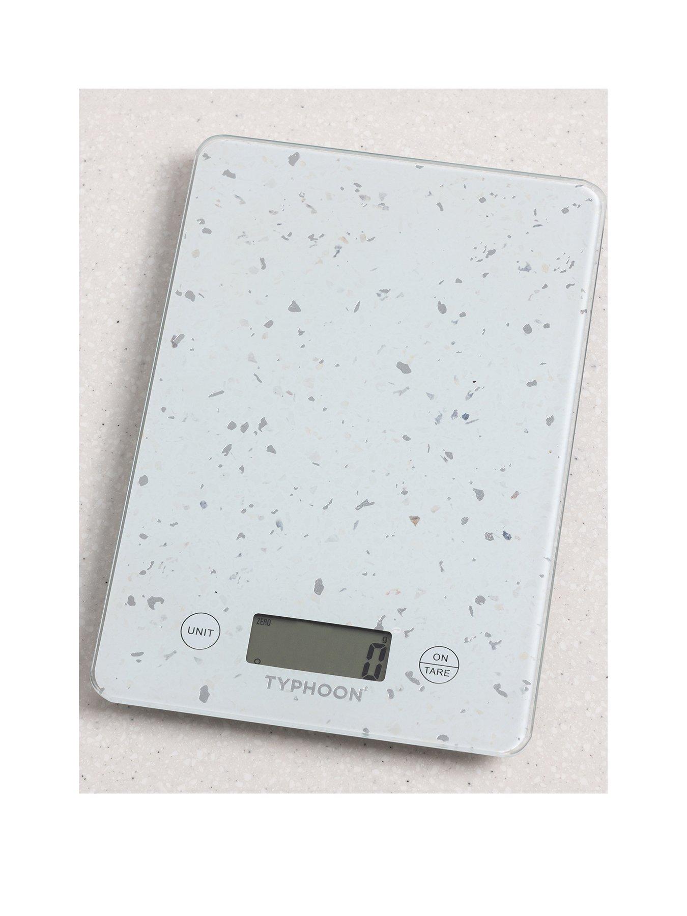 undefined Elements White Quartz Effect Digital Kitchen Scales