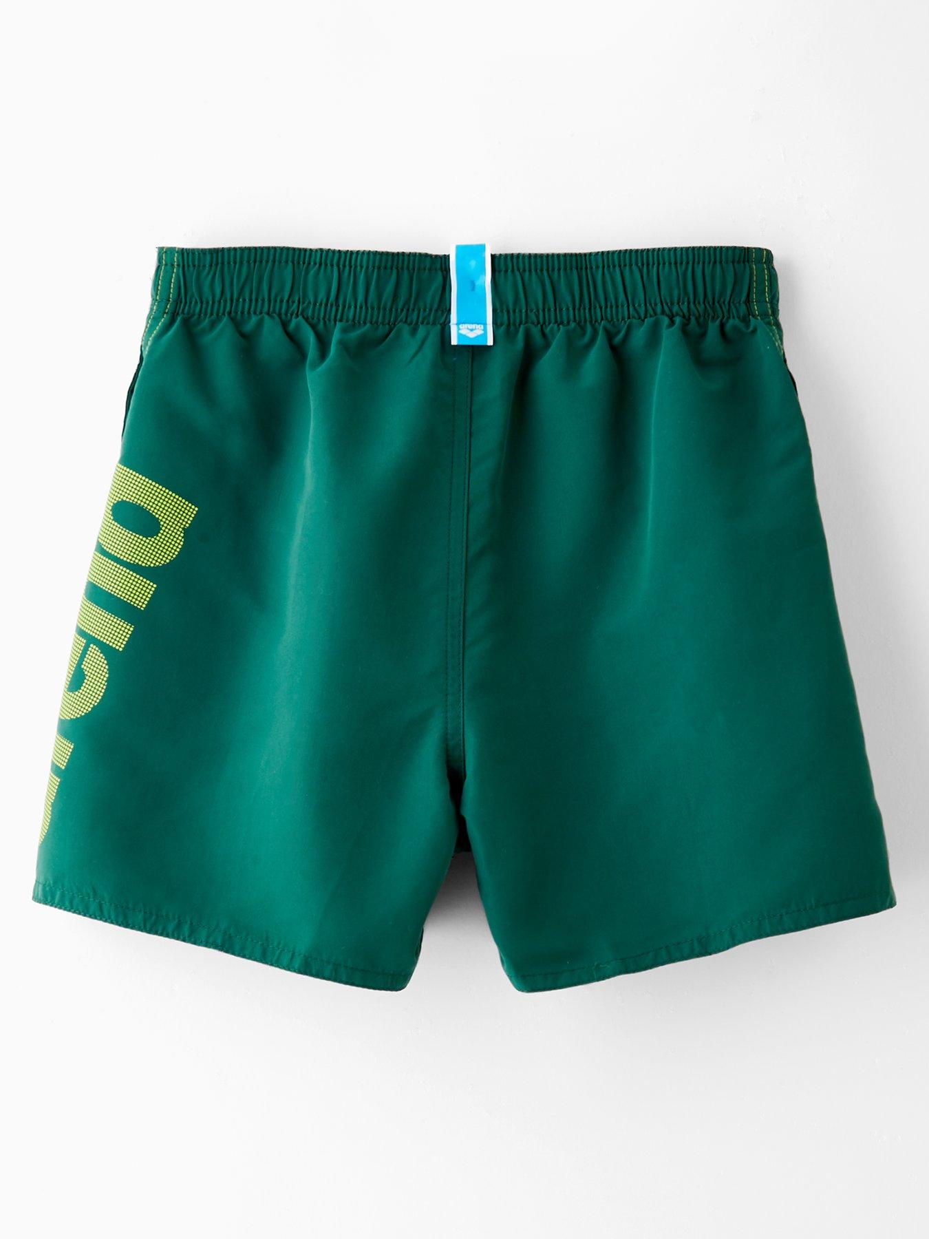 Image 2 of 5 of Arena Boy's Fundamentals Junior Logo Boxing Shorts - Green
