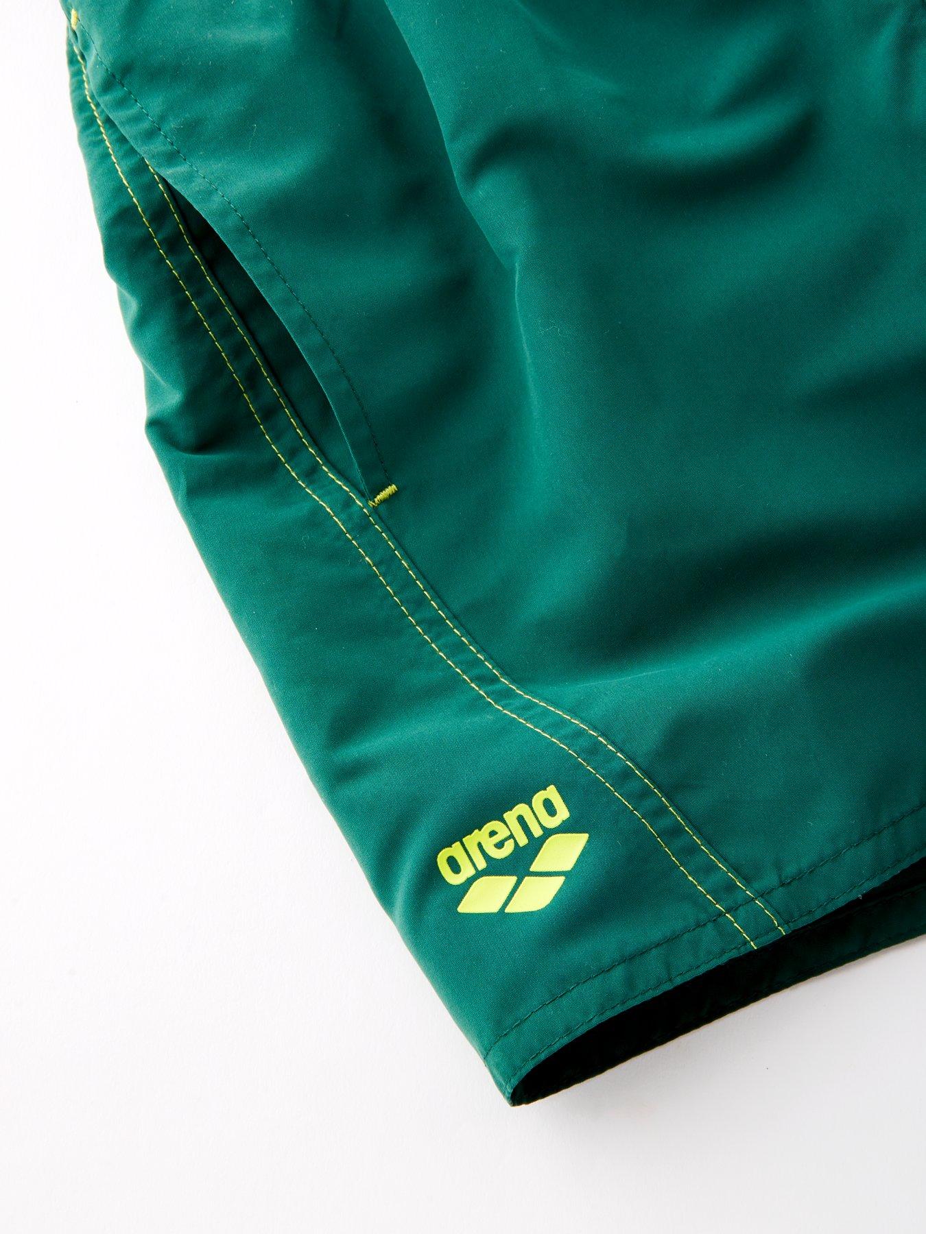 Image 5 of 5 of Arena Boy's Fundamentals Junior Logo Boxing Shorts - Green