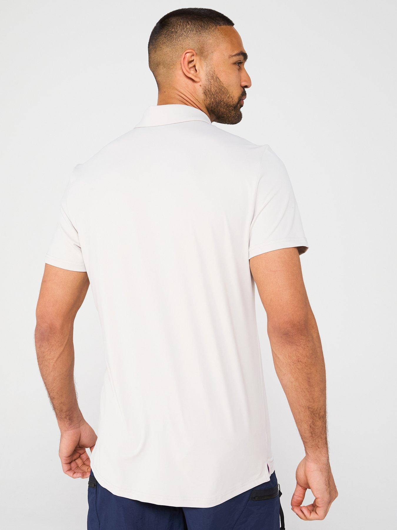 Image 2 of 5 of Lyle & Scott Mens Contrast Placket Polo Shirt - Cream