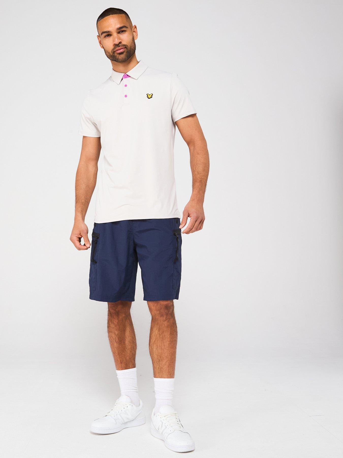 Image 3 of 5 of Lyle & Scott Mens Contrast Placket Polo Shirt - Cream