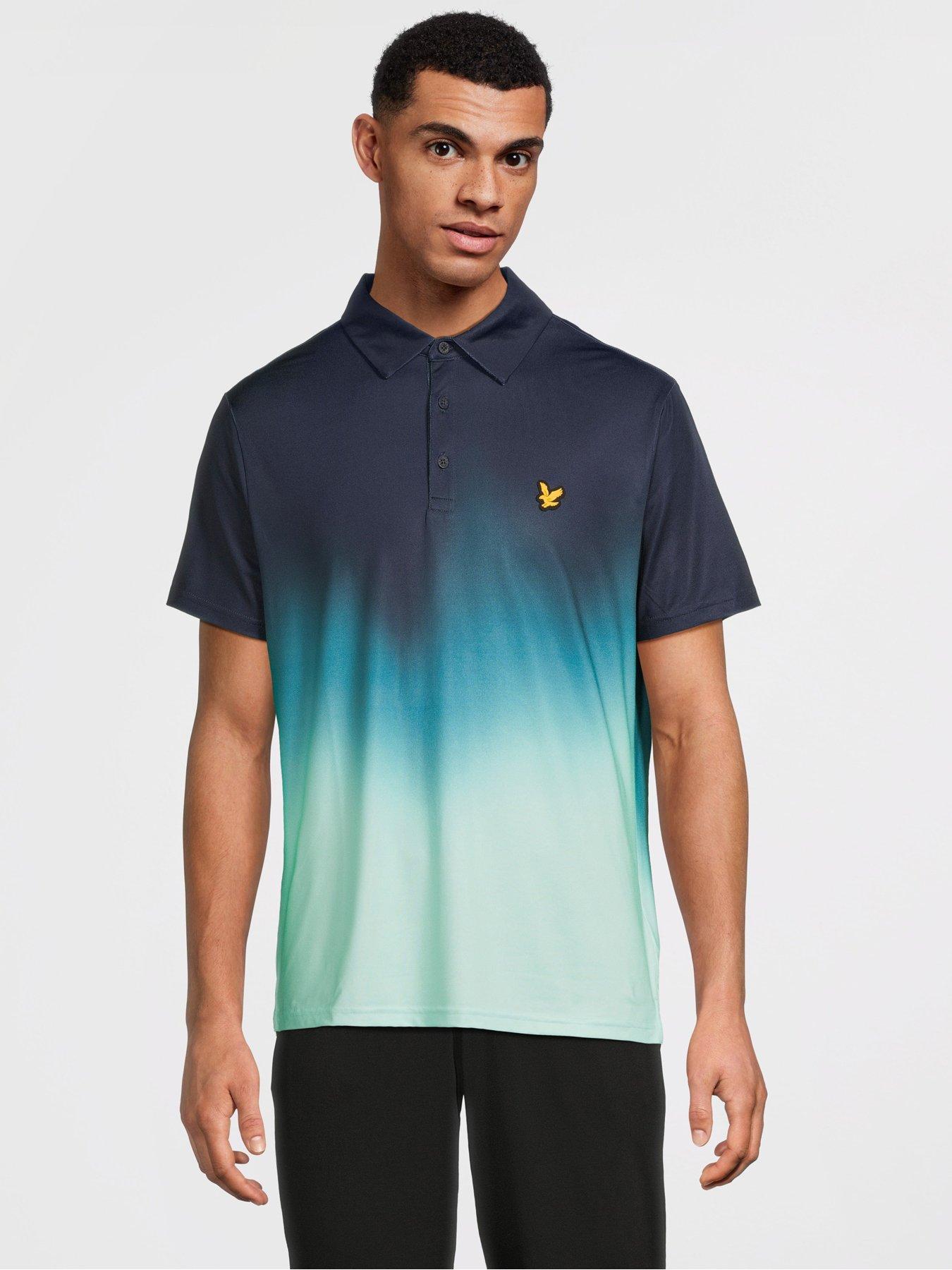 Lyle & Scott Golf Mens Gradient Polo Shirt - Navy