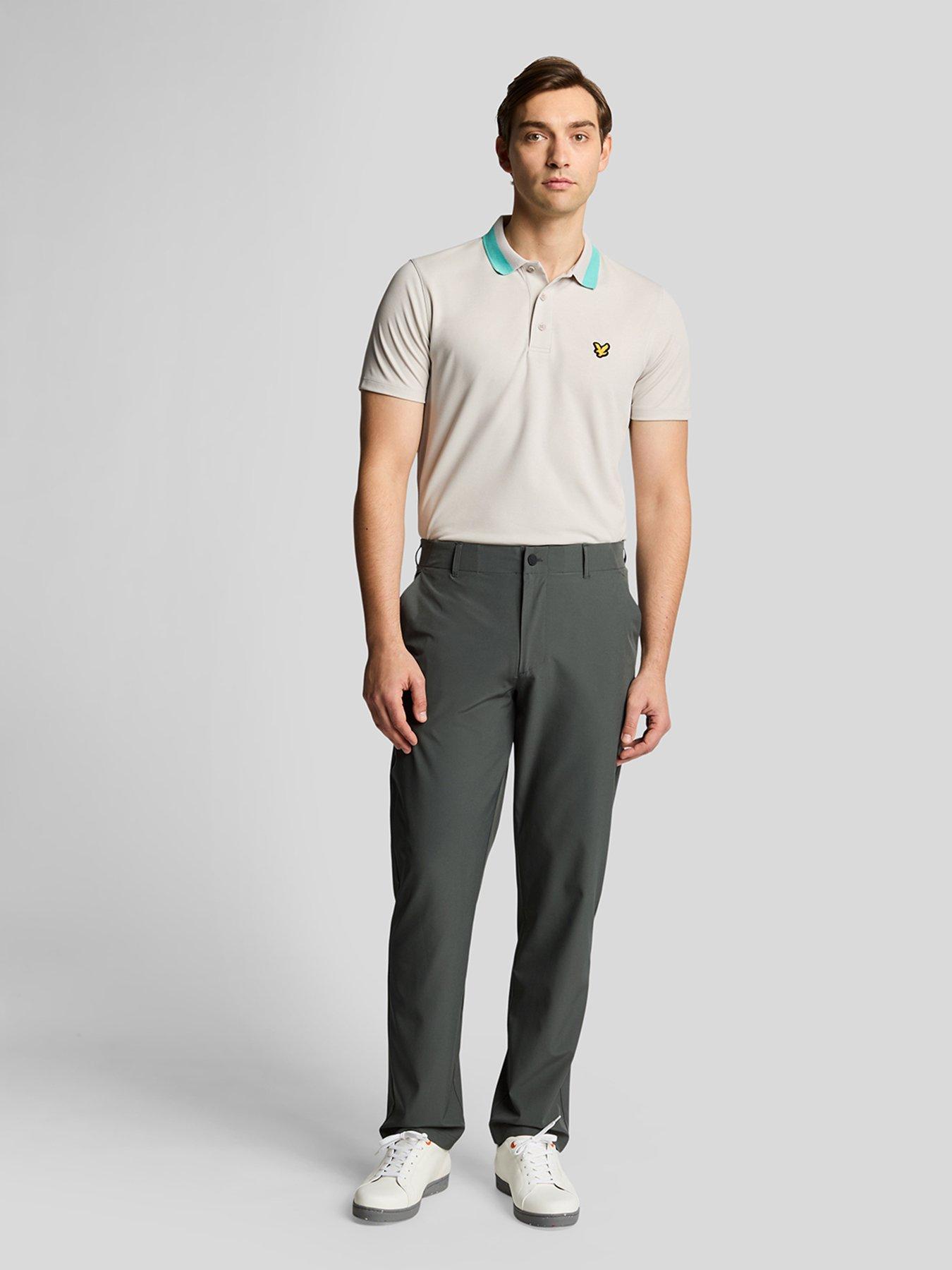 undefined Mens 5 Pocket Golf Trousers - Grey