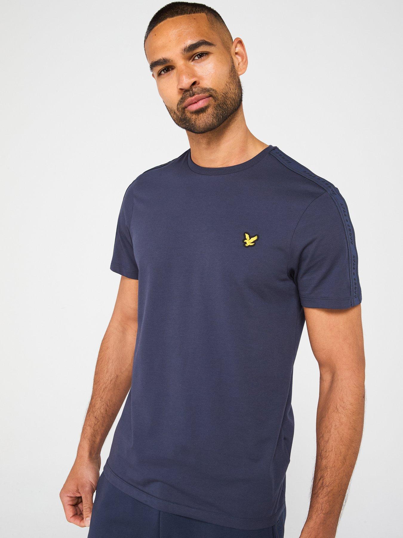 Image 1 of 4 of Lyle & Scott Mens Tape T-Shirt - Grey