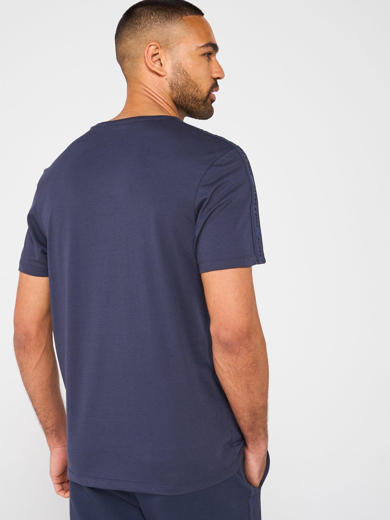 Image 2 of 4 of Lyle & Scott Mens Tape T-Shirt - Grey