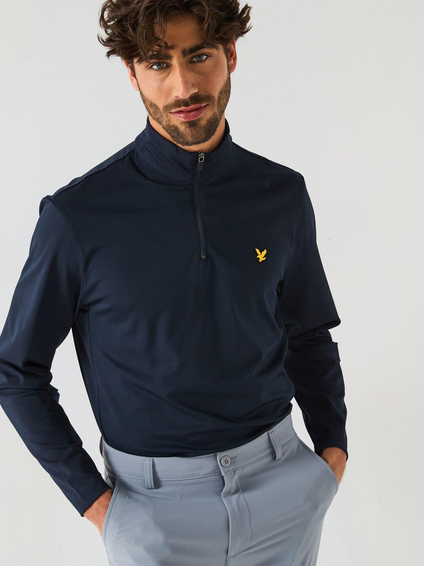 undefined Mens Golf Course Midlayer - Navy