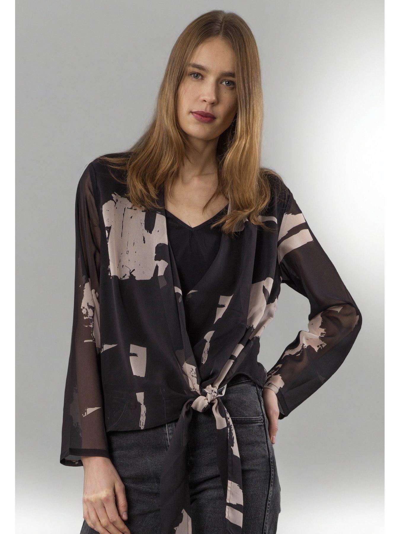 religion-infinity-nbsphand-painted-print-wrap-top-with-tie-front-black