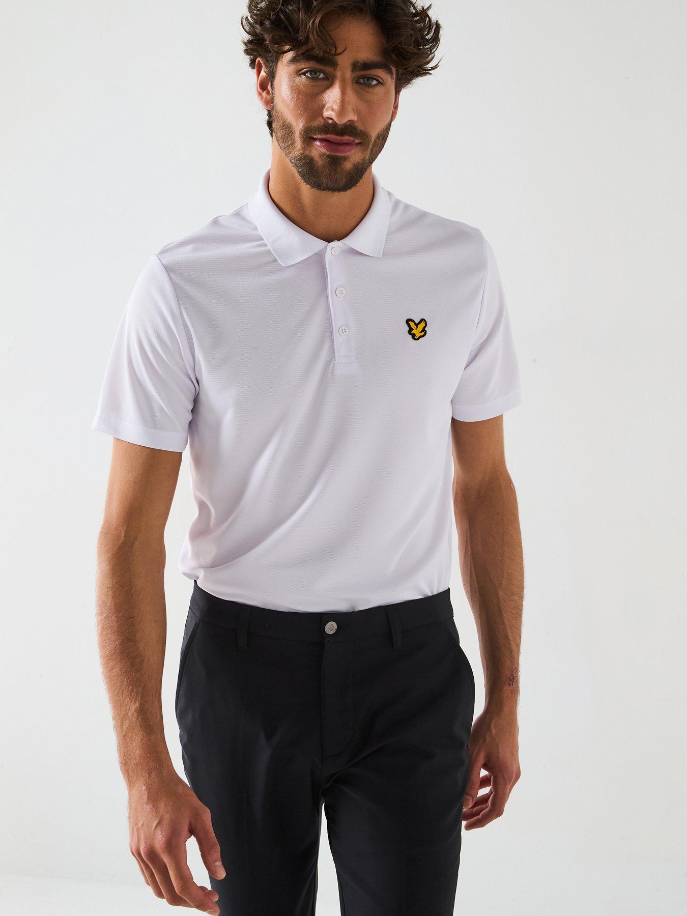undefined Mens Golf Tech Polo Shirt - White