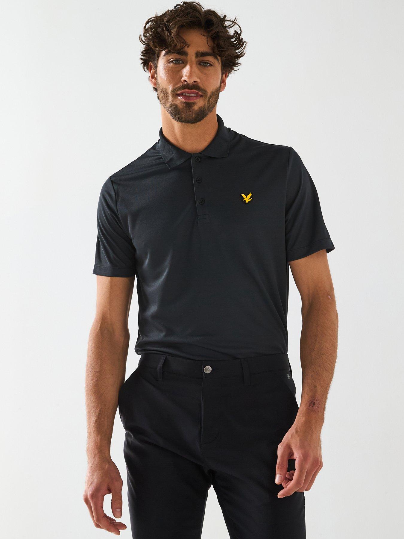 Image 1 of 6 of Lyle & Scott Golf Mens Golf Tech Polo Shirt - Black
