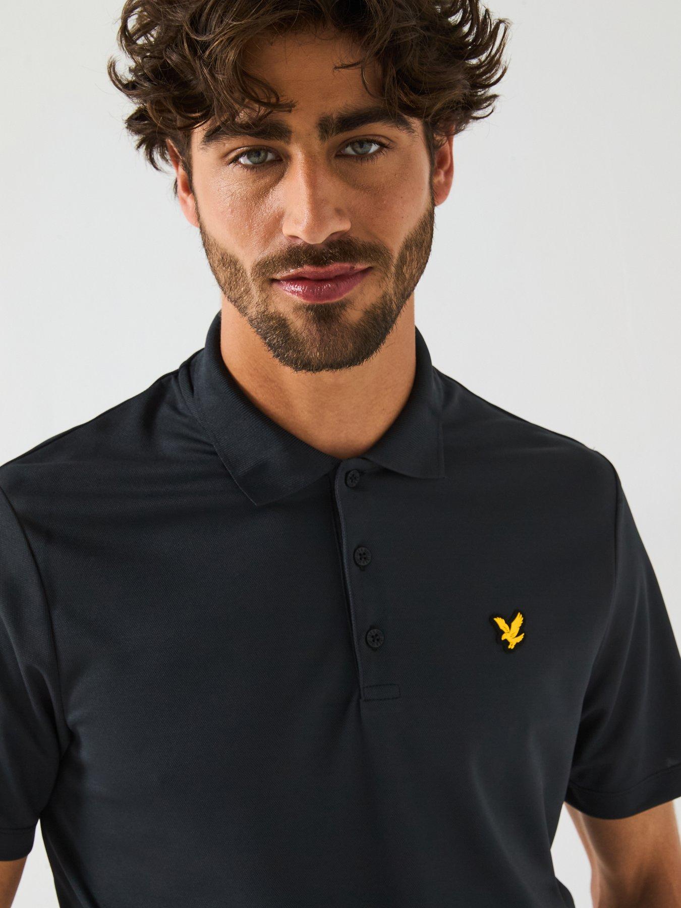 Image 4 of 6 of Lyle & Scott Golf Mens Golf Tech Polo Shirt - Black