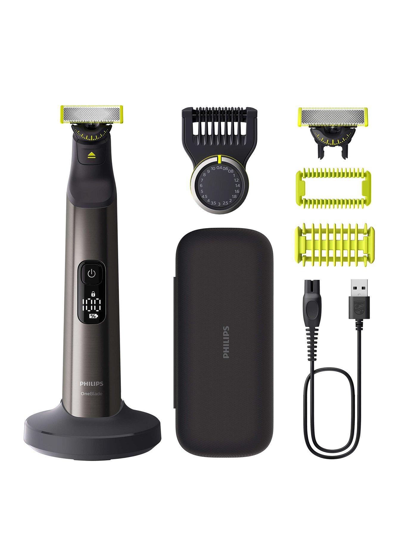 Philips Philips OneBlade Pro 360 for Face  &  Body with 20-in-1 Adjustable Comb, Charging Stand, Travel Case  &  extra 360 blade - Trim, Edge, Shave, QP6652/30