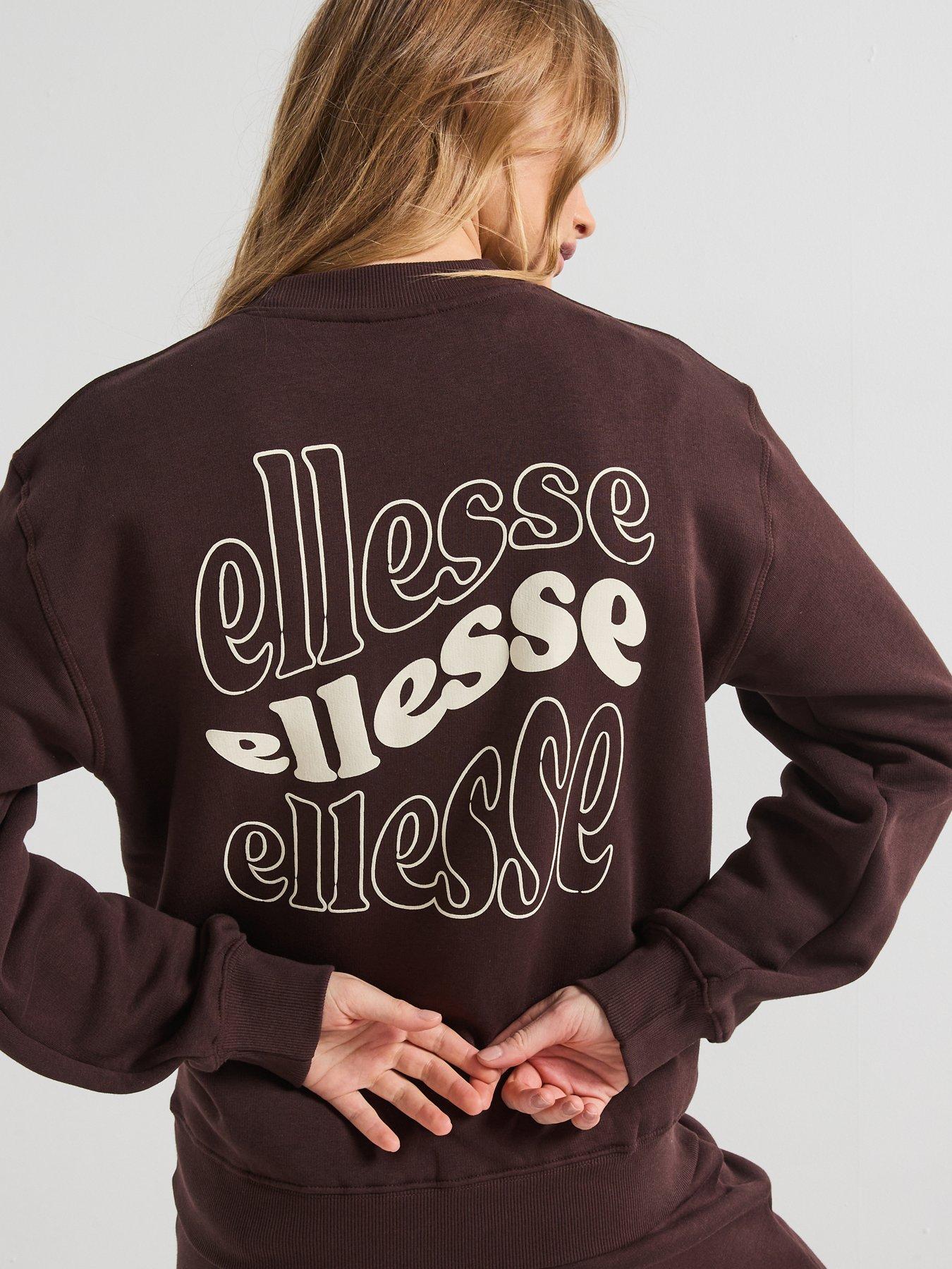 ellesse-womens-affogato-sweatshirt-brown