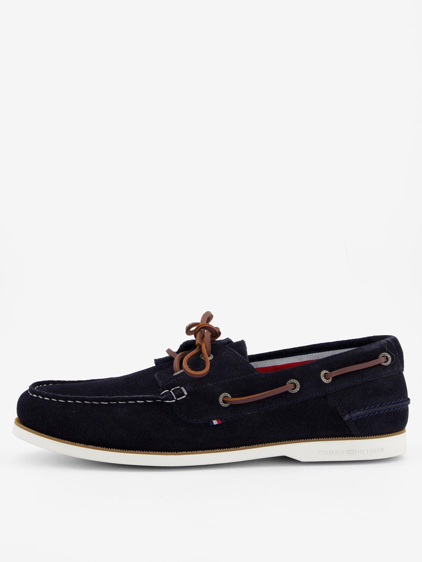 undefined TH Core Suede Boat Shoes - Navy