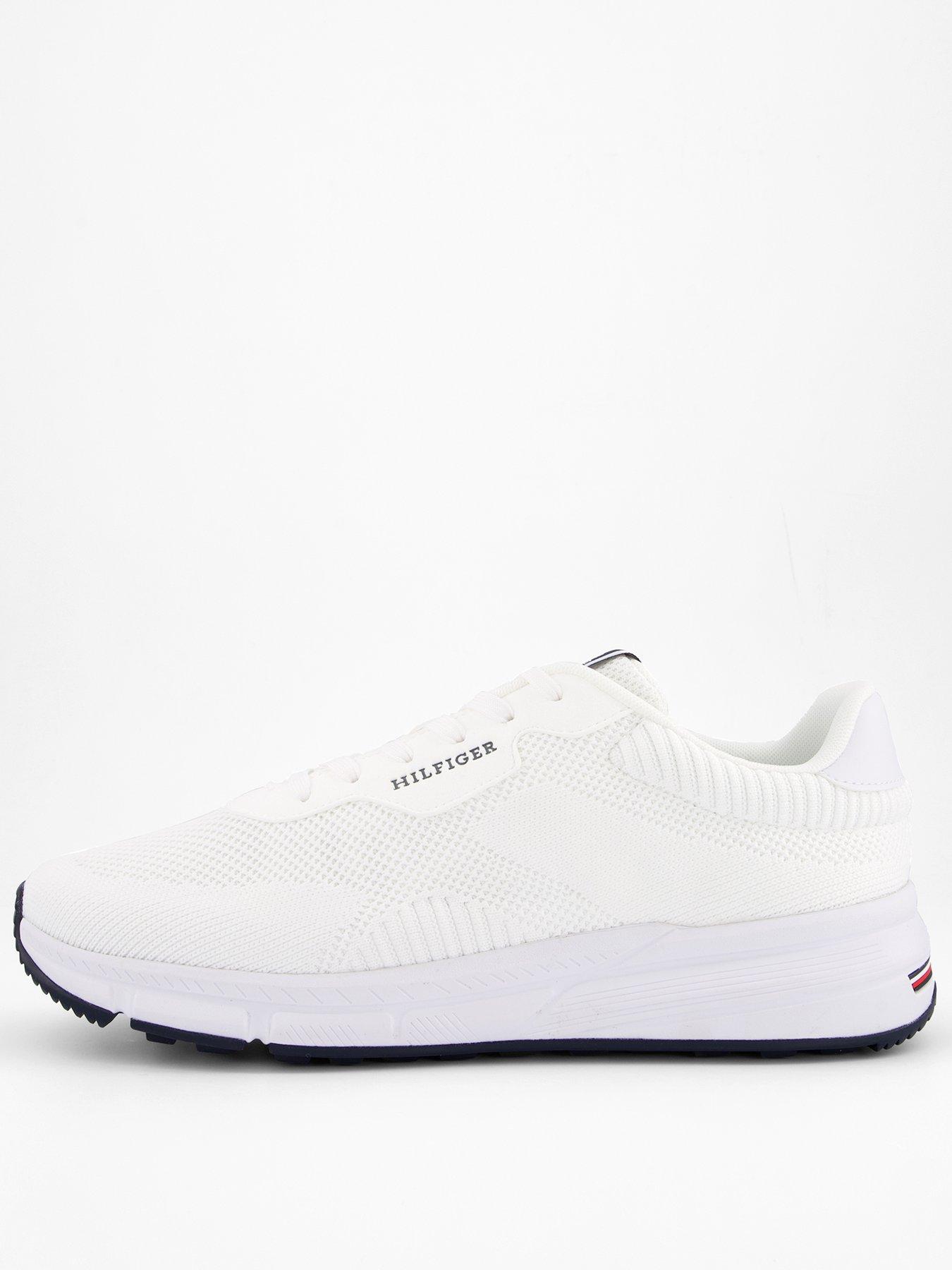 undefined Lightweight Rwb Knitted Running Shoes - White