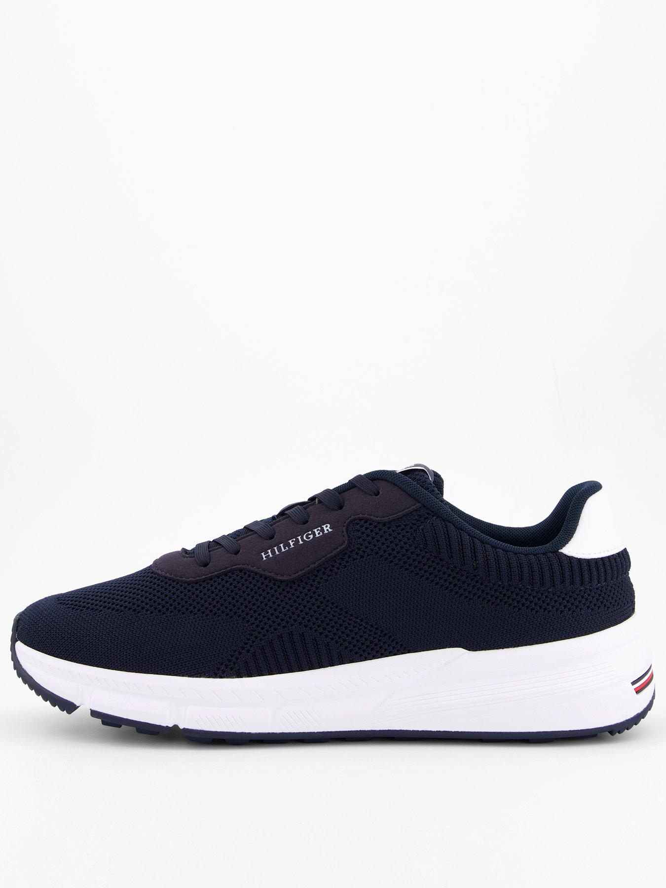 Image 1 of 7 of Tommy Hilfiger Lightweight Rwb Knitted Runners - Navy