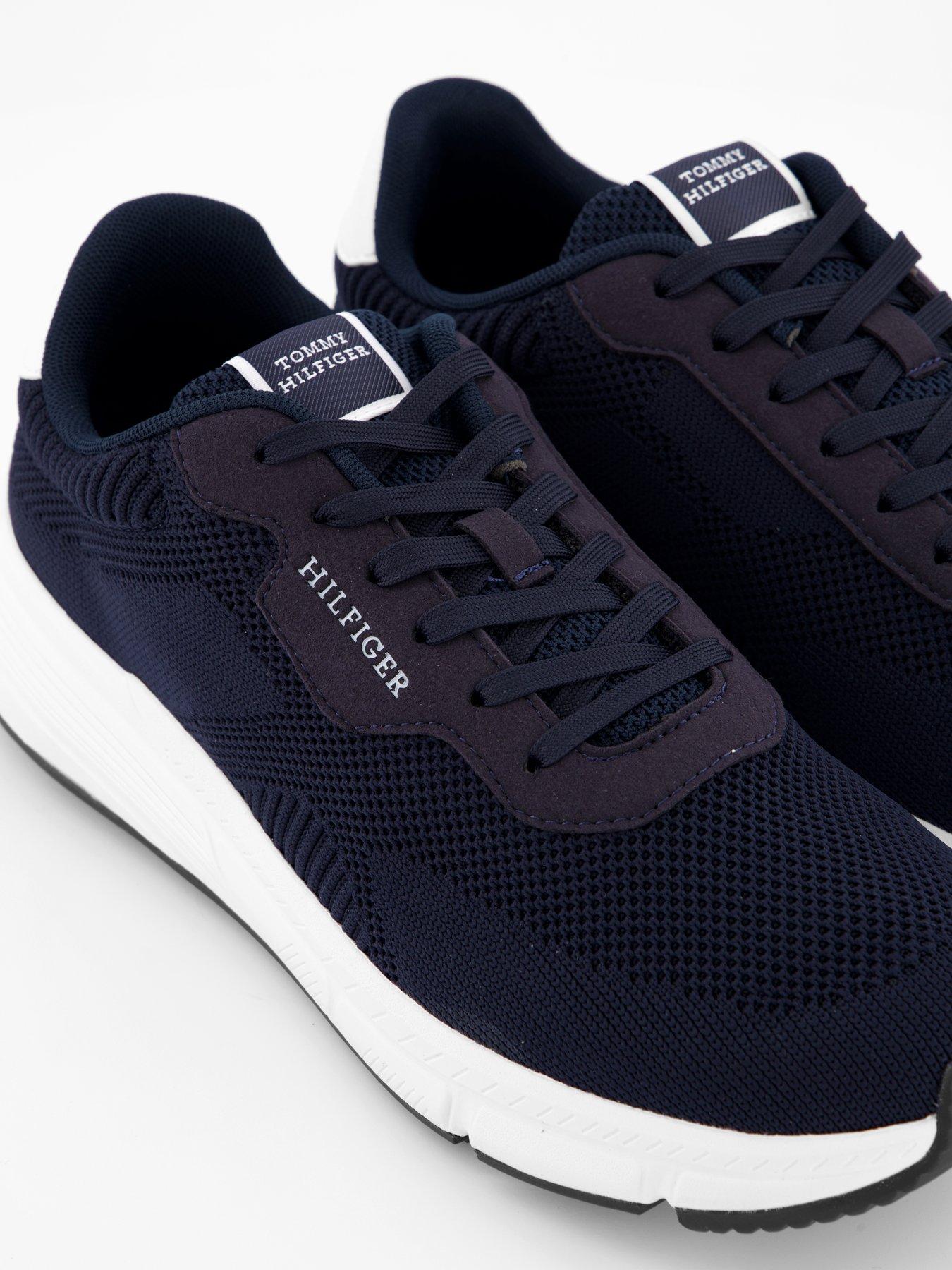Image 5 of 7 of Tommy Hilfiger Lightweight Rwb Knitted Runners - Navy
