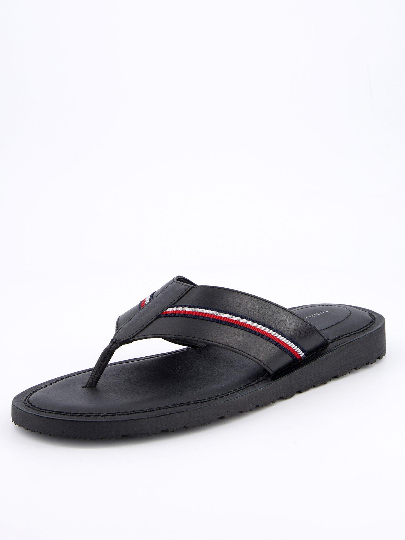 Tommy Hilfiger Core Toe Post Sandals - Black
