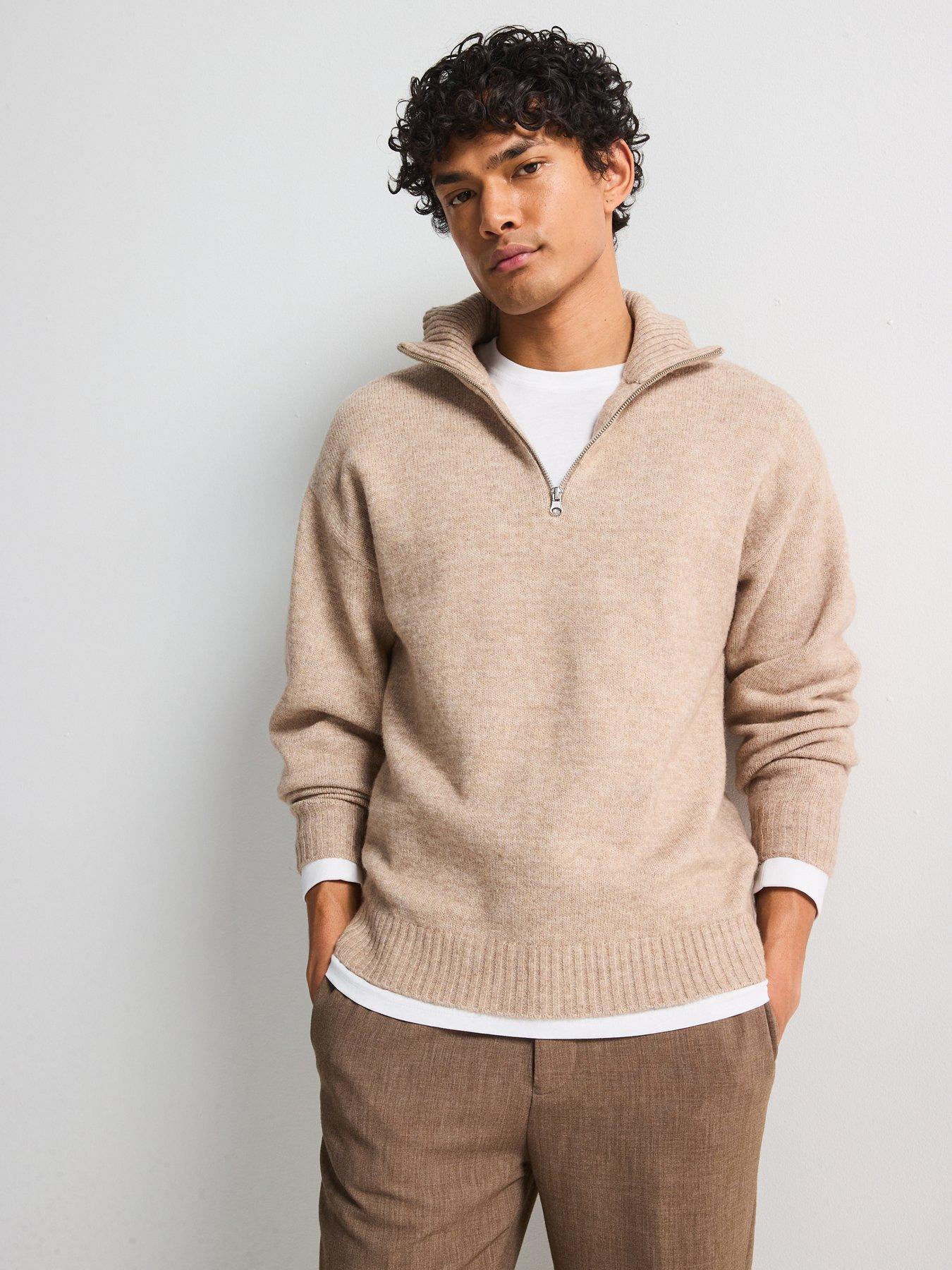 jack-jones-ollie-half-zip-knitted-jumper-beige