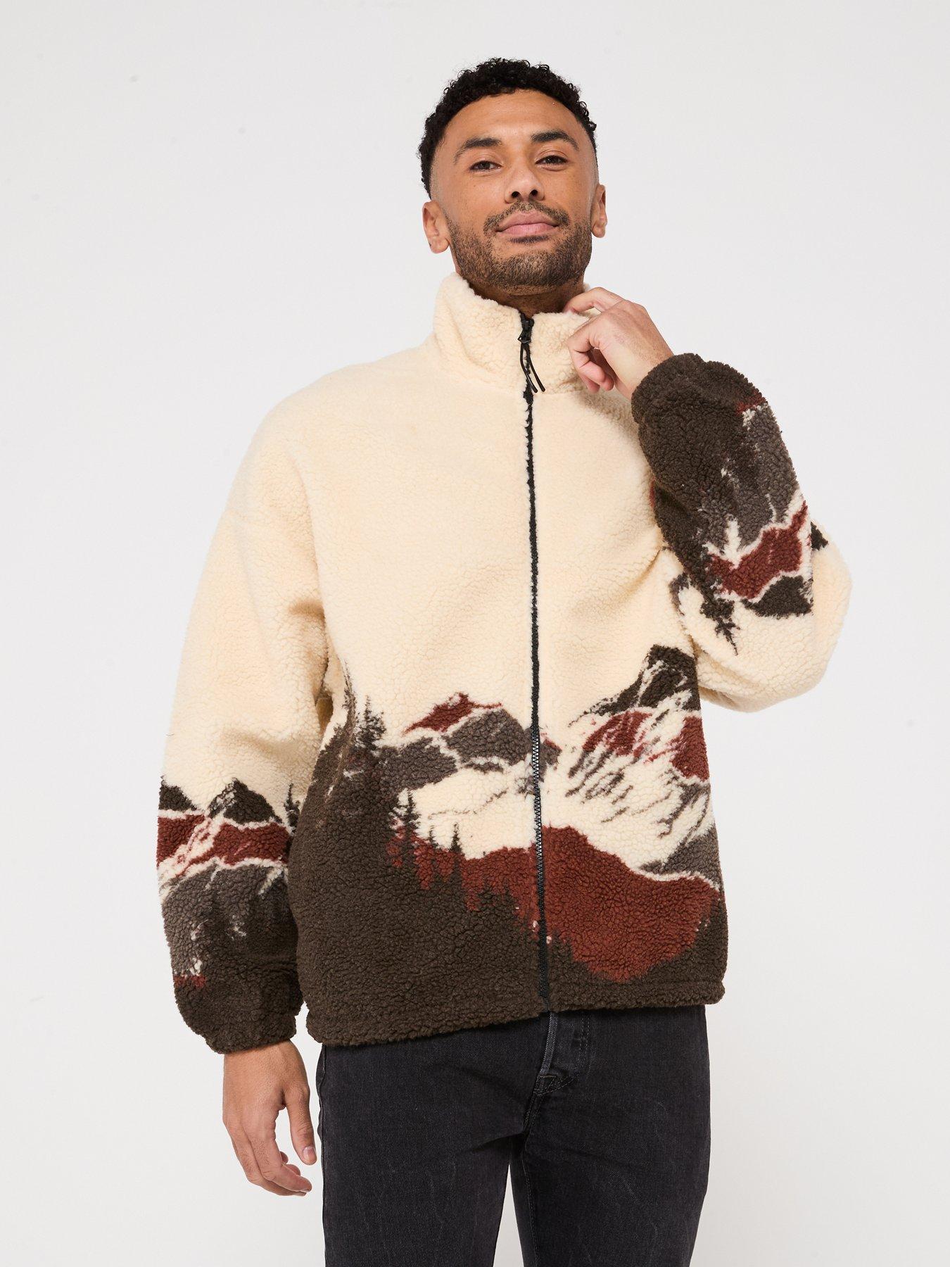 undefined Mountain Teddy Zip Jacket - Brown