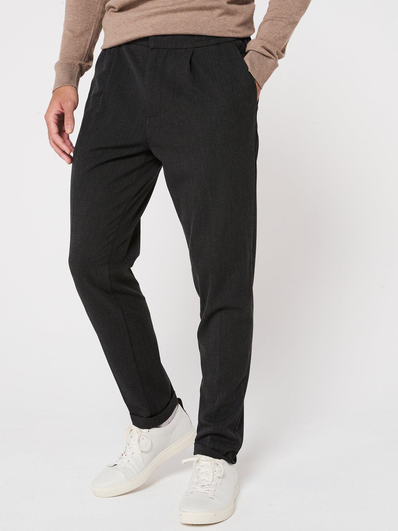 Image 1 of 3 of Jack & Jones Diego Tapered Fit Chinos - Dark Grey