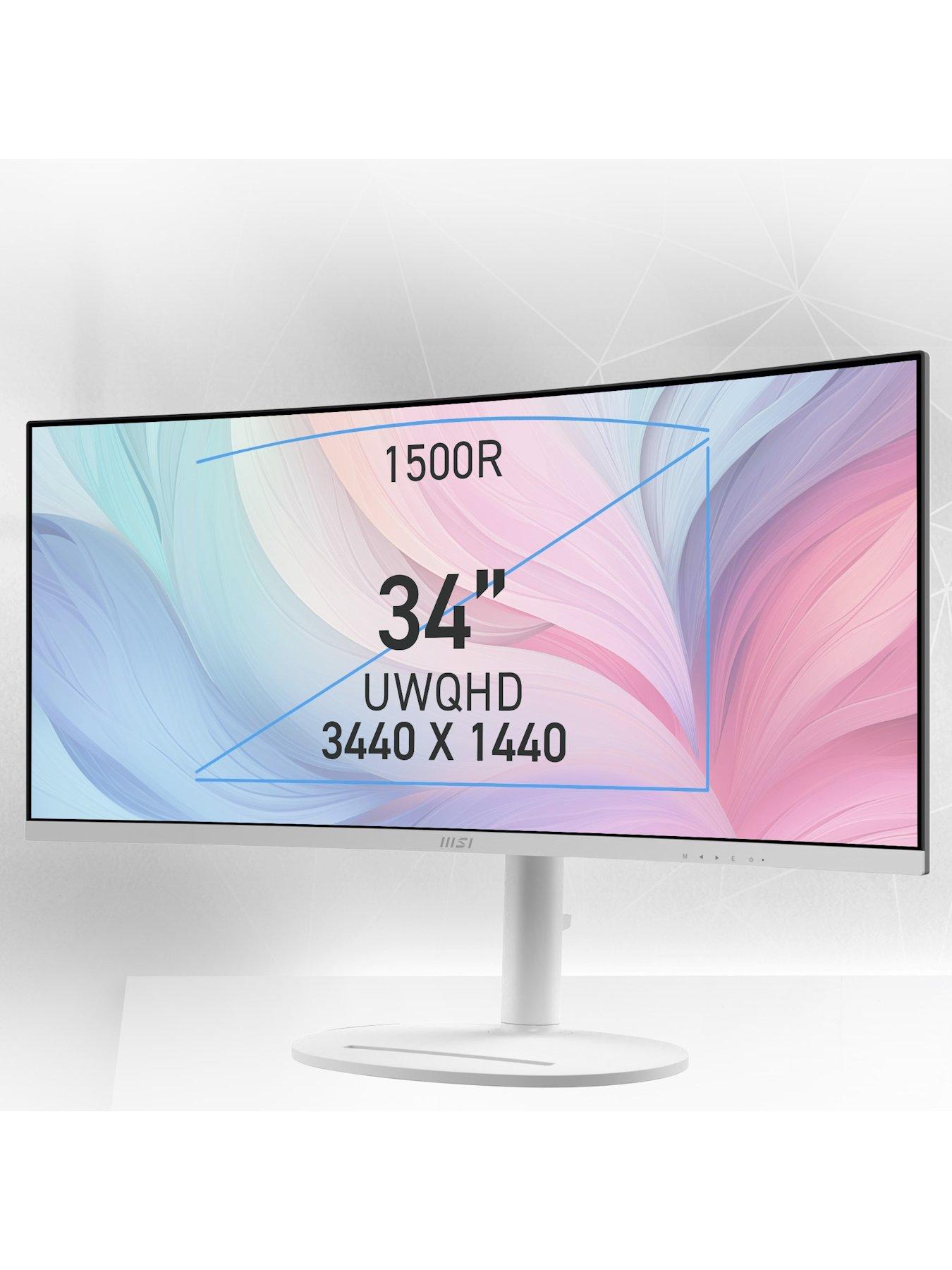 Image 4 of 6 of MSI Modern MD342CQPW - 34in - UWQHD - 120Hz - Curved Monitor - White