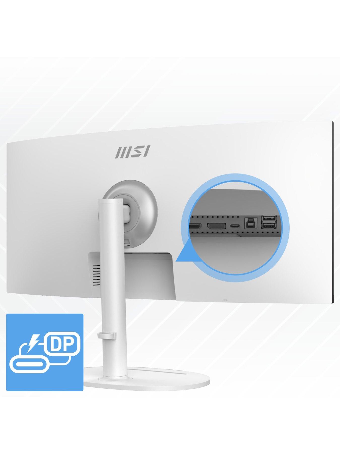 Image 6 of 6 of MSI Modern MD342CQPW - 34in - UWQHD - 120Hz - Curved Monitor - White