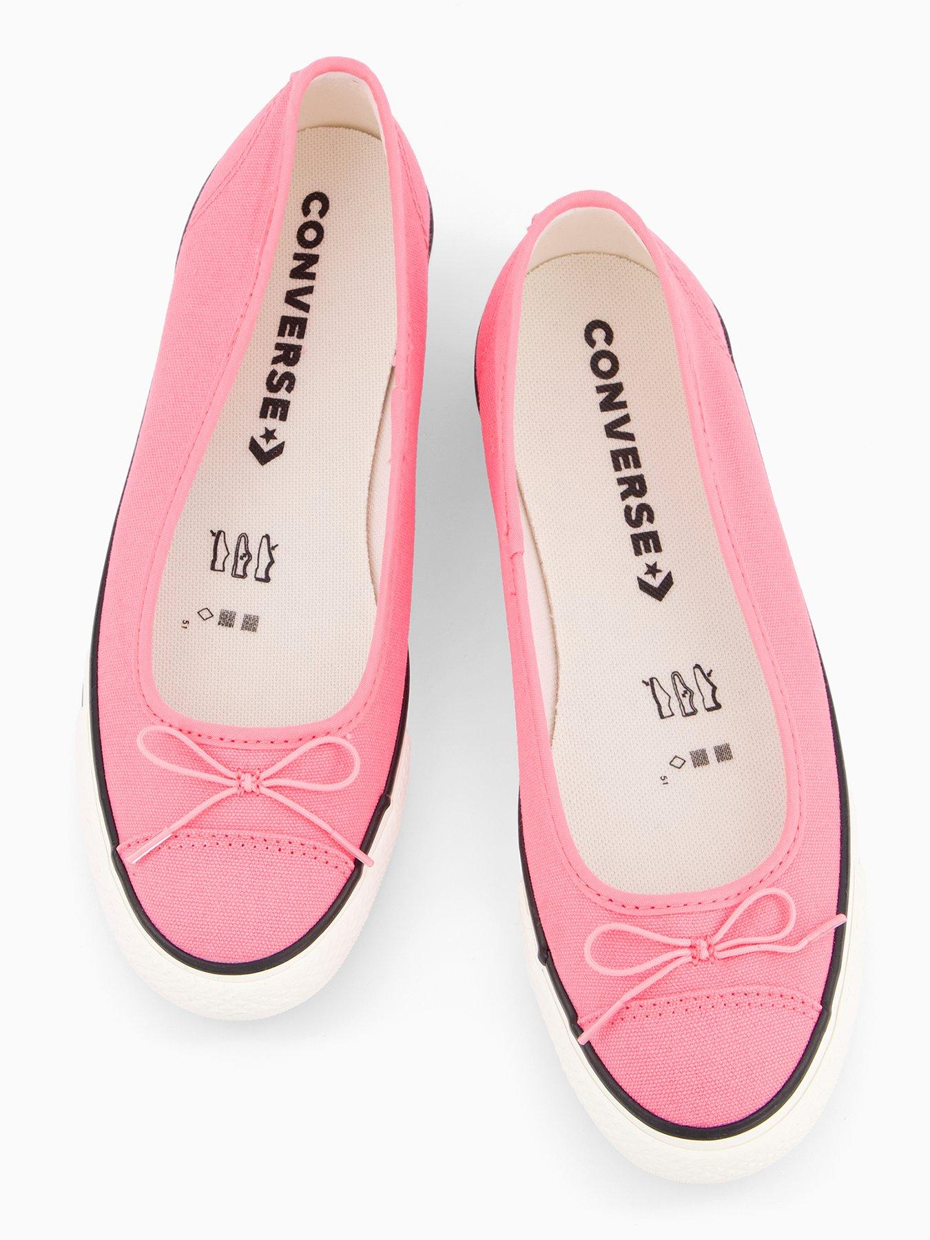Image 3 of 6 of Converse Womens Chuck Taylor All Star Dainty Ballerina Canvas - Pink/Egret/Pink