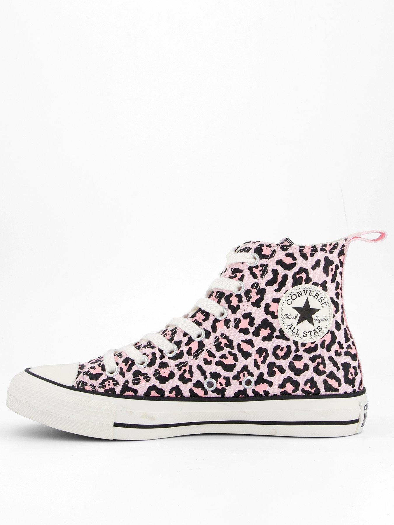 undefined Junior Hi-Top Trainers - Animal Print