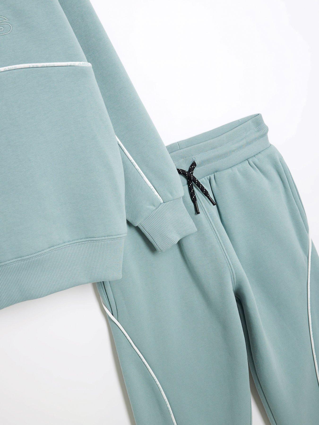 Image 3 of 4 of River Island Boys Piped Tracksuit Set - Ice Blue