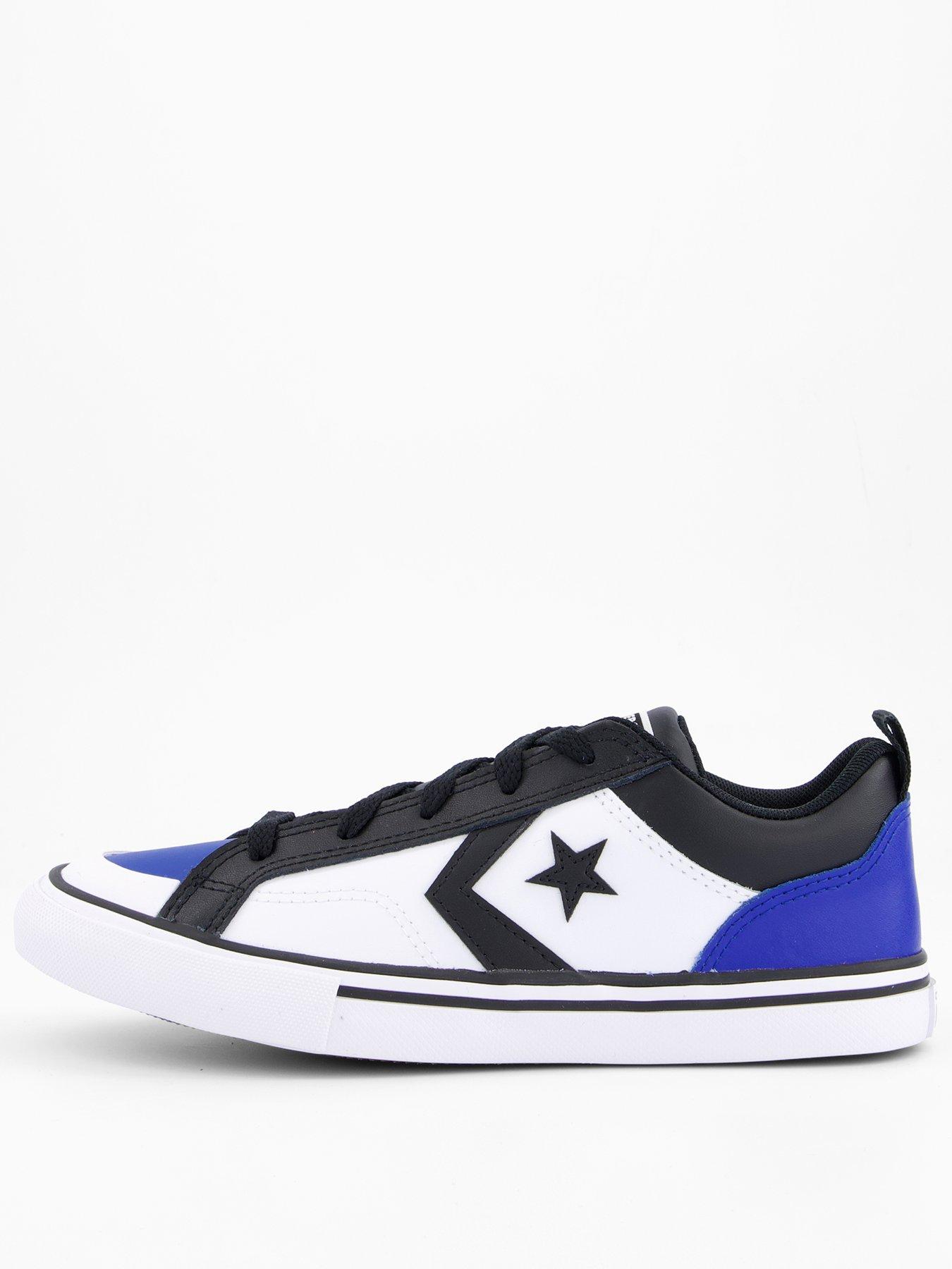 Converse Junior Pro Blaze Trainers - White/Blue/Black