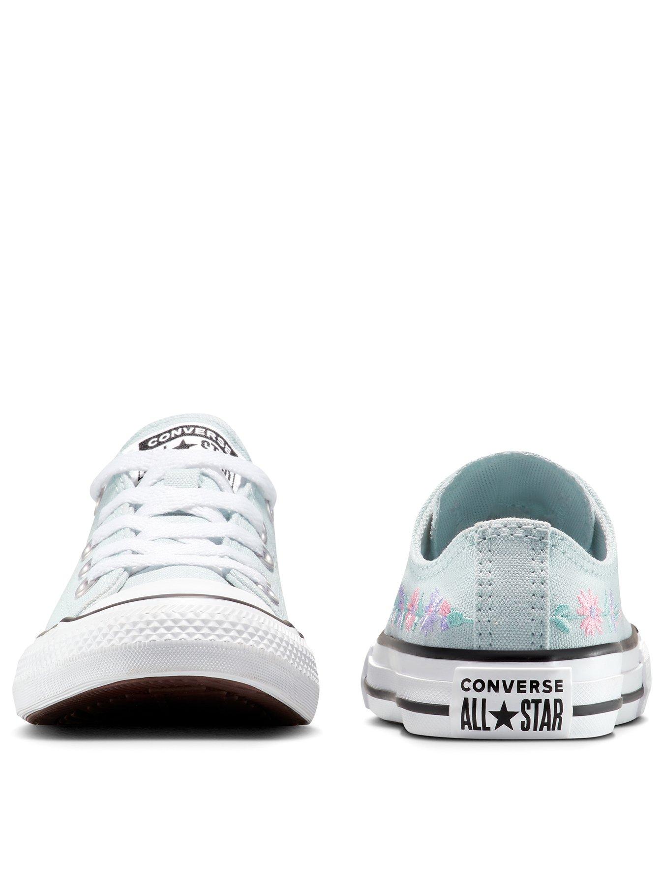 Image 3 of 7 of Converse Kids Ox Trainers - Blue - Court Purple/Violet Heat/White