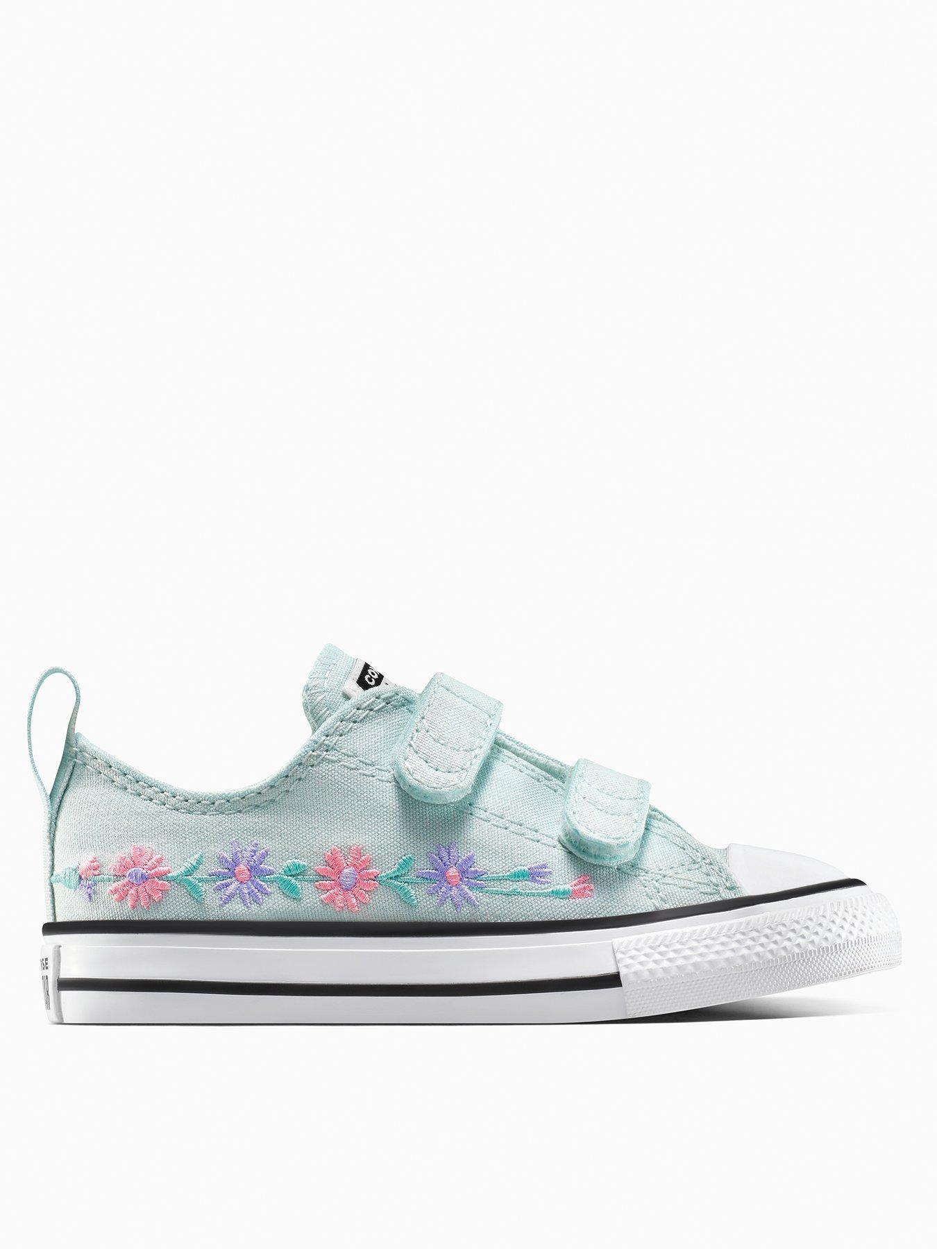 Image of Converse Toddler Ox Trainers - You Dew You/Lt Jellyfish Jitte