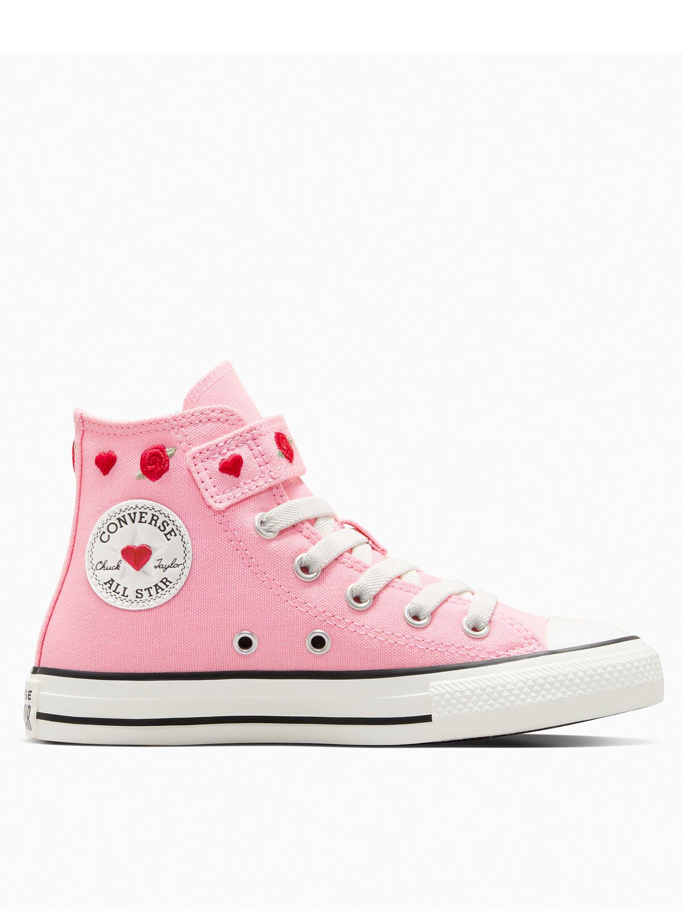 Image 1 of 7 of Converse Kids Chuck Taylor All Star 1V Canvas Hi - Red