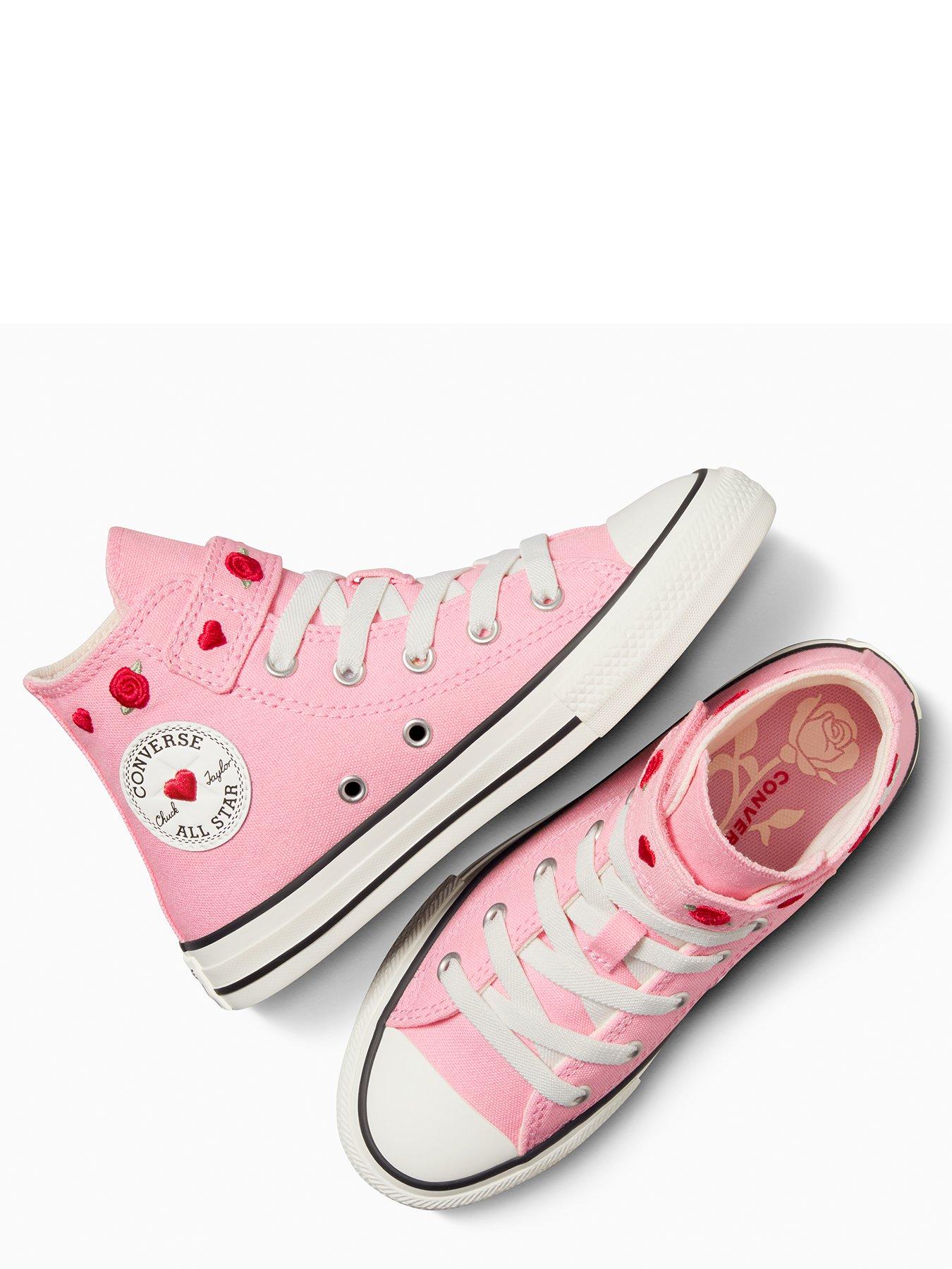 Image 4 of 7 of Converse Kids Chuck Taylor All Star 1V Canvas Hi - Red