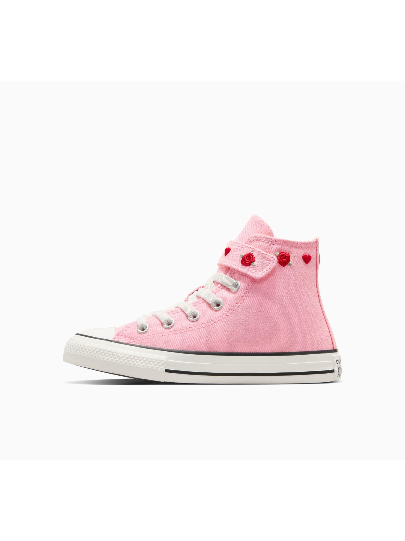 Image 6 of 7 of Converse Kids Chuck Taylor All Star 1V Canvas Hi - Red