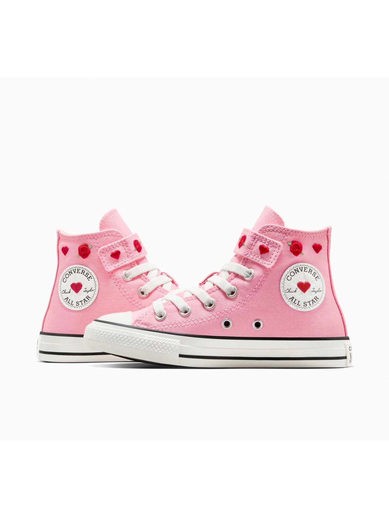 Image 7 of 7 of Converse Kids Chuck Taylor All Star 1V Canvas Hi - Red