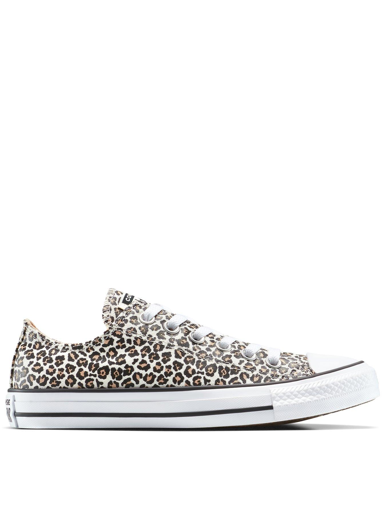 Image 1 of 7 of Converse Womens Chuck Taylor All Star Canvas Ox Trainers - Black