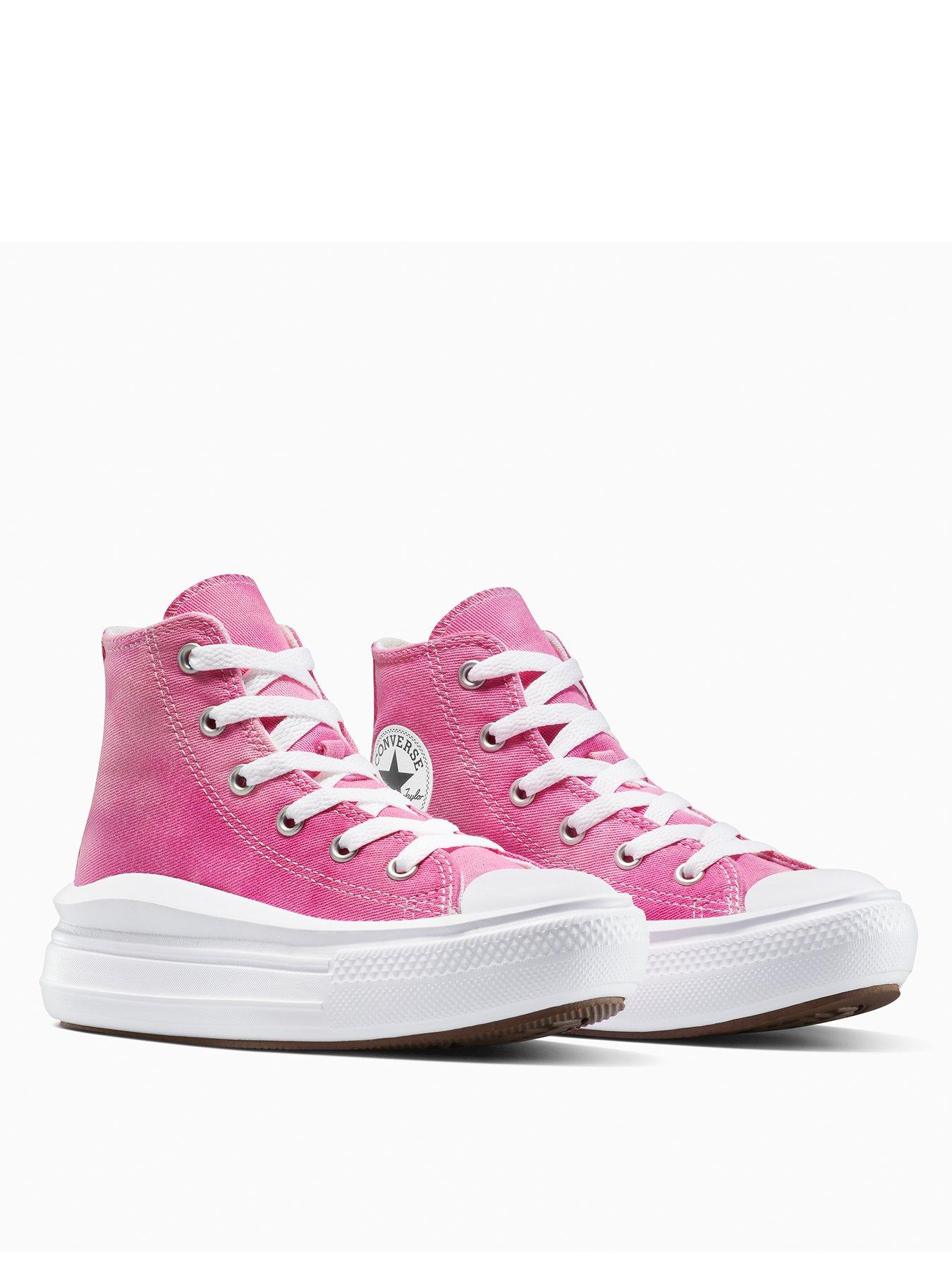 Image 2 of 7 of Converse Kids All Star Move Trainers - Court Purple/Violet Heat/White
