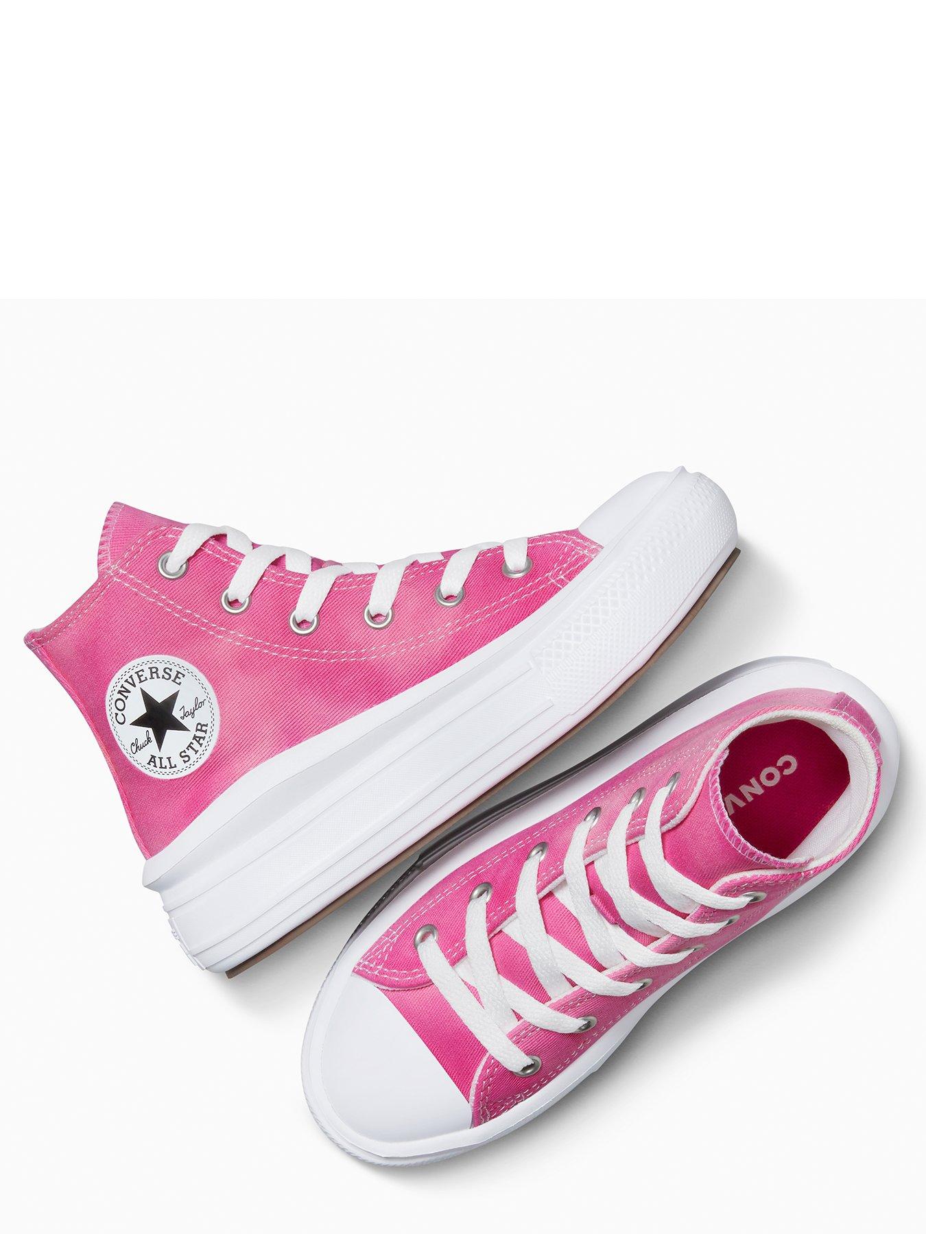 Image 4 of 7 of Converse Kids All Star Move Trainers - Court Purple/Violet Heat/White