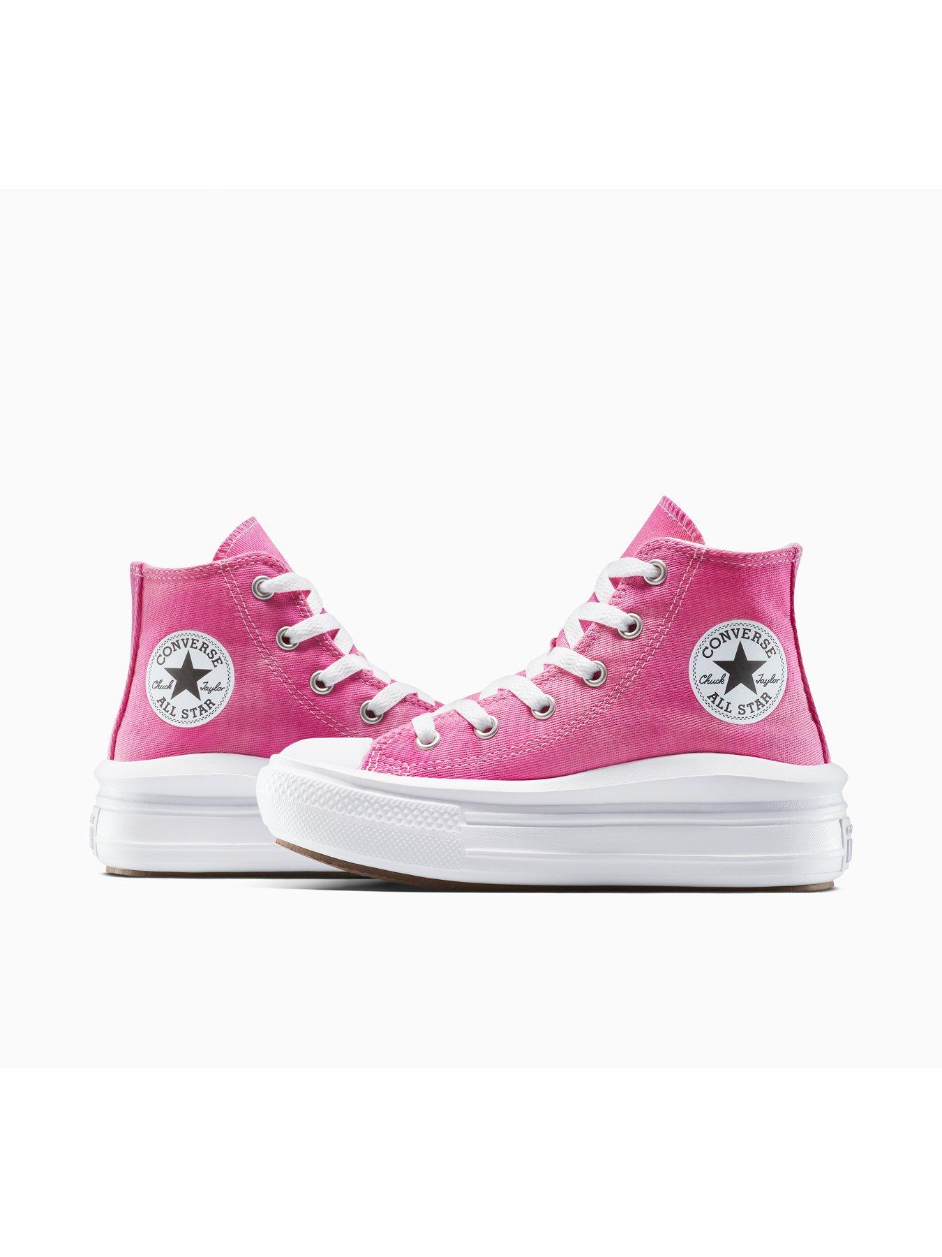 Image 7 of 7 of Converse Kids All Star Move Trainers - Court Purple/Violet Heat/White