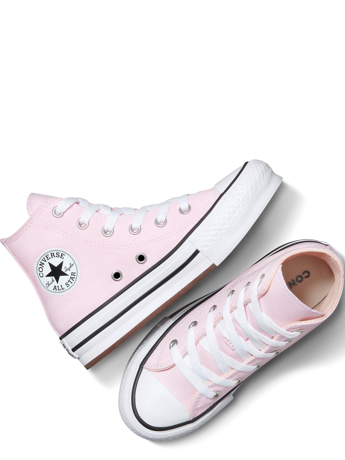 Image 4 of 7 of Converse Kids Eva Lift Hi Trainers - Light Dune/White/Light Dune