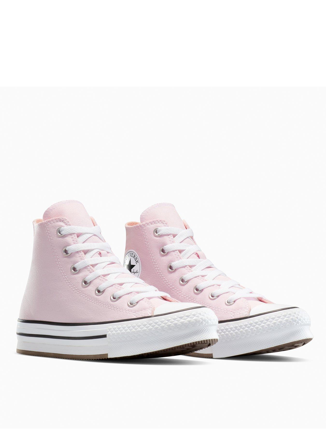 Image 2 of 7 of Converse Junior Eva Lift Hi Trainers - Sugar Berry/White/Natural Ivor