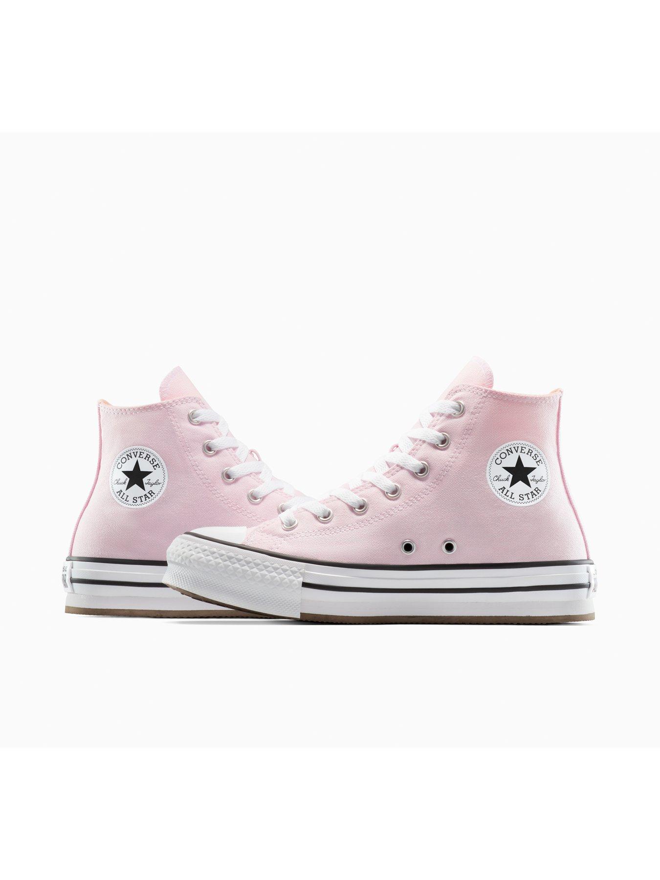 Image 7 of 7 of Converse Junior Eva Lift Hi Trainers - Sugar Berry/White/Natural Ivor