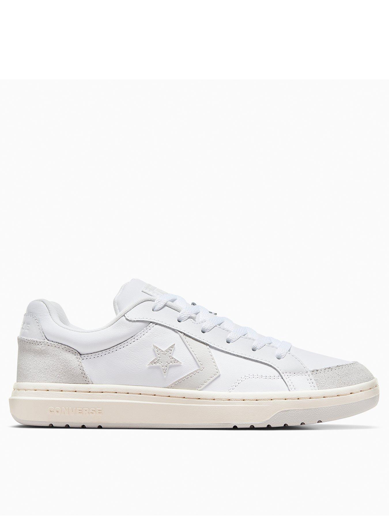 Image 1 of 7 of Converse Men's Pro Blaze Classic Leather Trainers - White