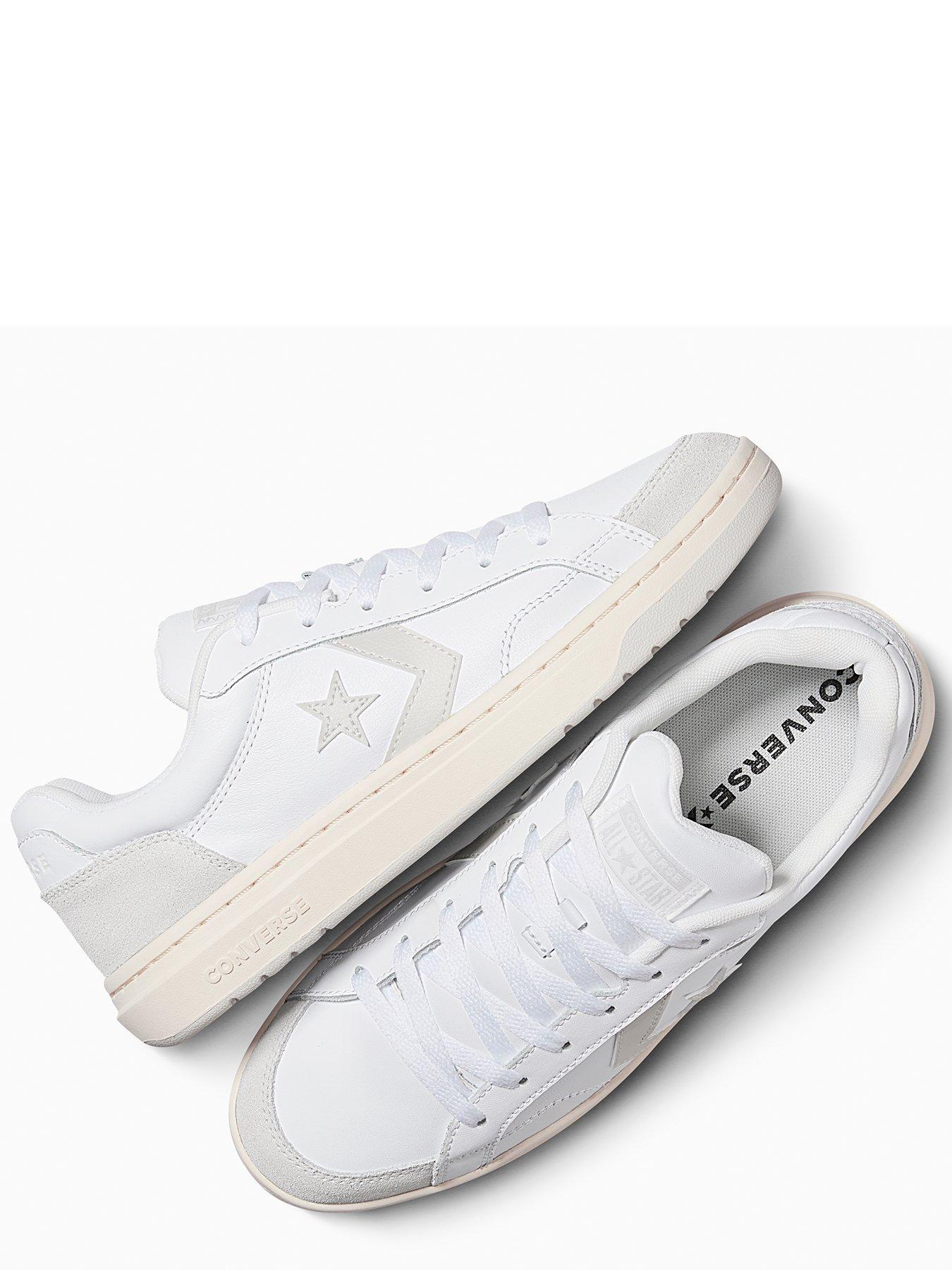Image 4 of 7 of Converse Men's Pro Blaze Classic Leather Trainers - White