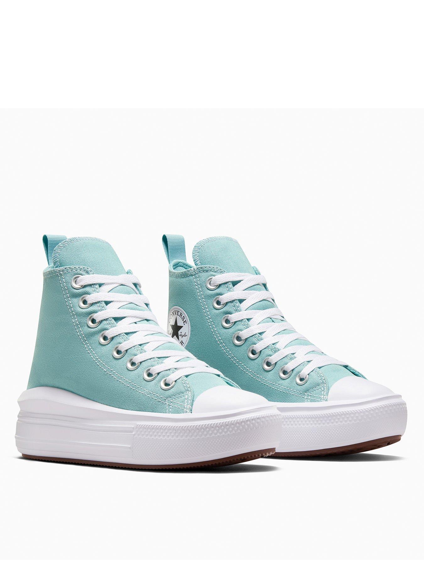Image 2 of 7 of Converse Kids Chuck Taylor All Star Move Canvas Hi Top Trainers - Blue