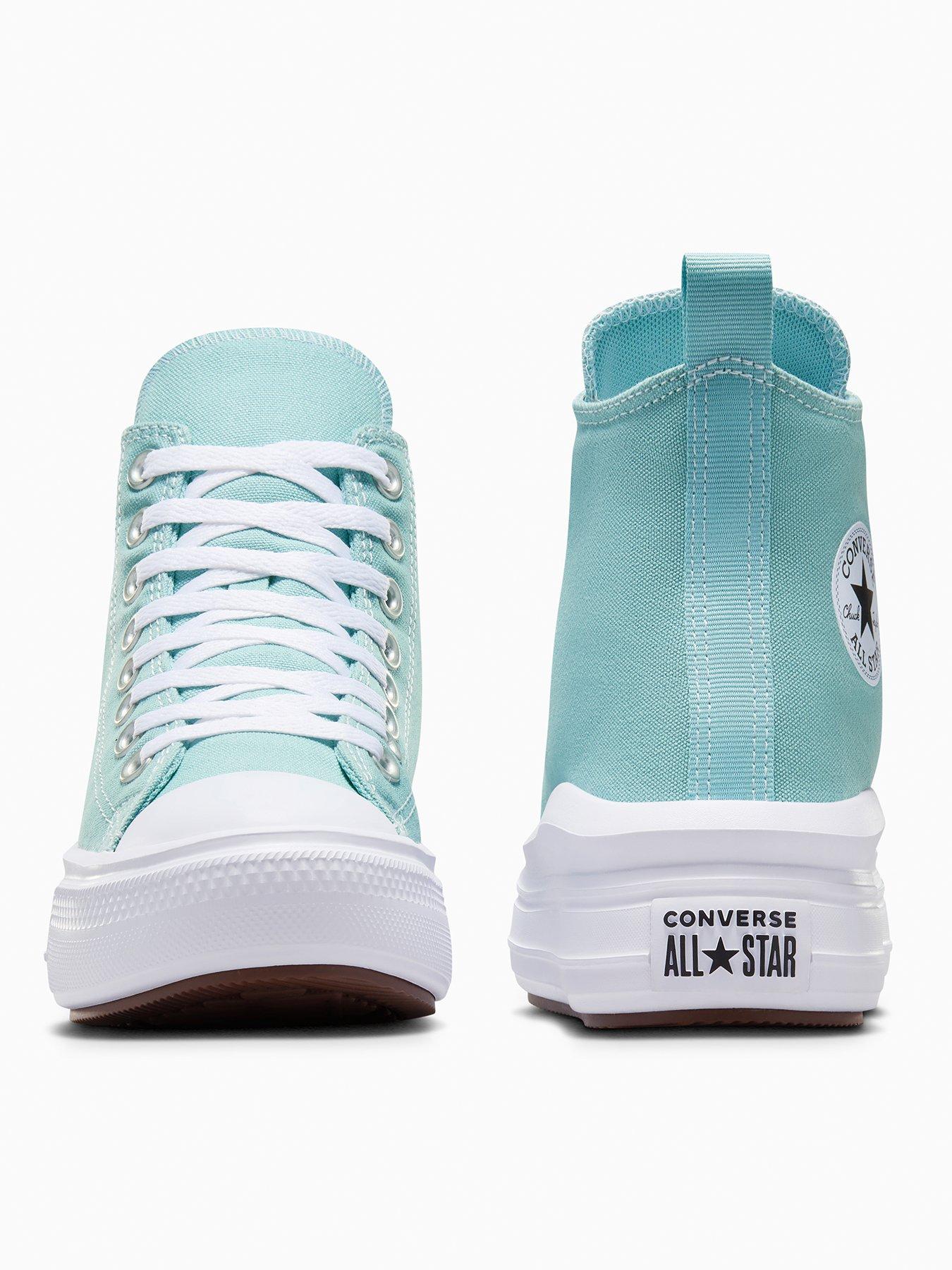 Image 3 of 7 of Converse Kids Chuck Taylor All Star Move Canvas Hi Top Trainers - Blue