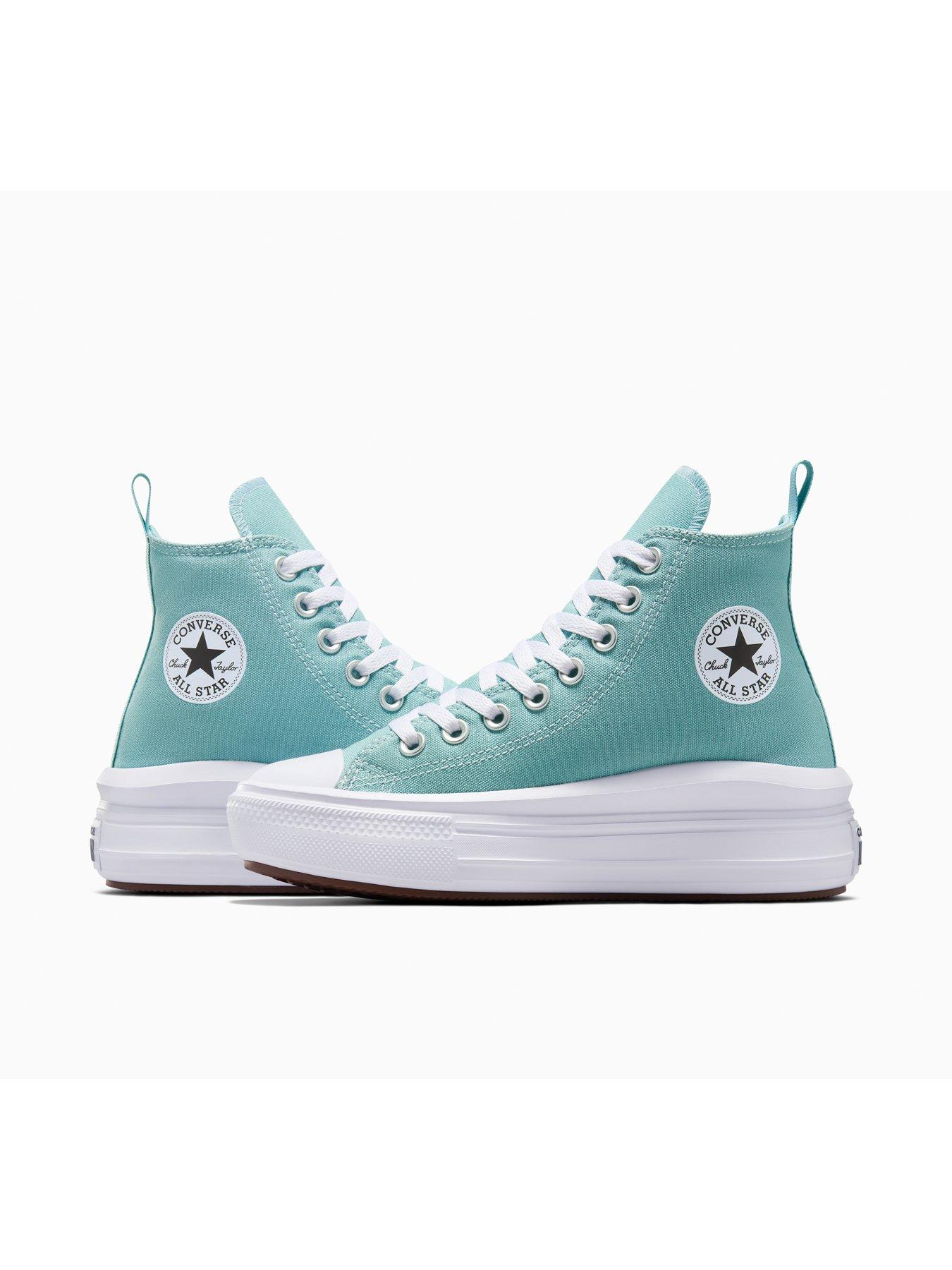 Image 7 of 7 of Converse Kids Chuck Taylor All Star Move Canvas Hi Top Trainers - Blue